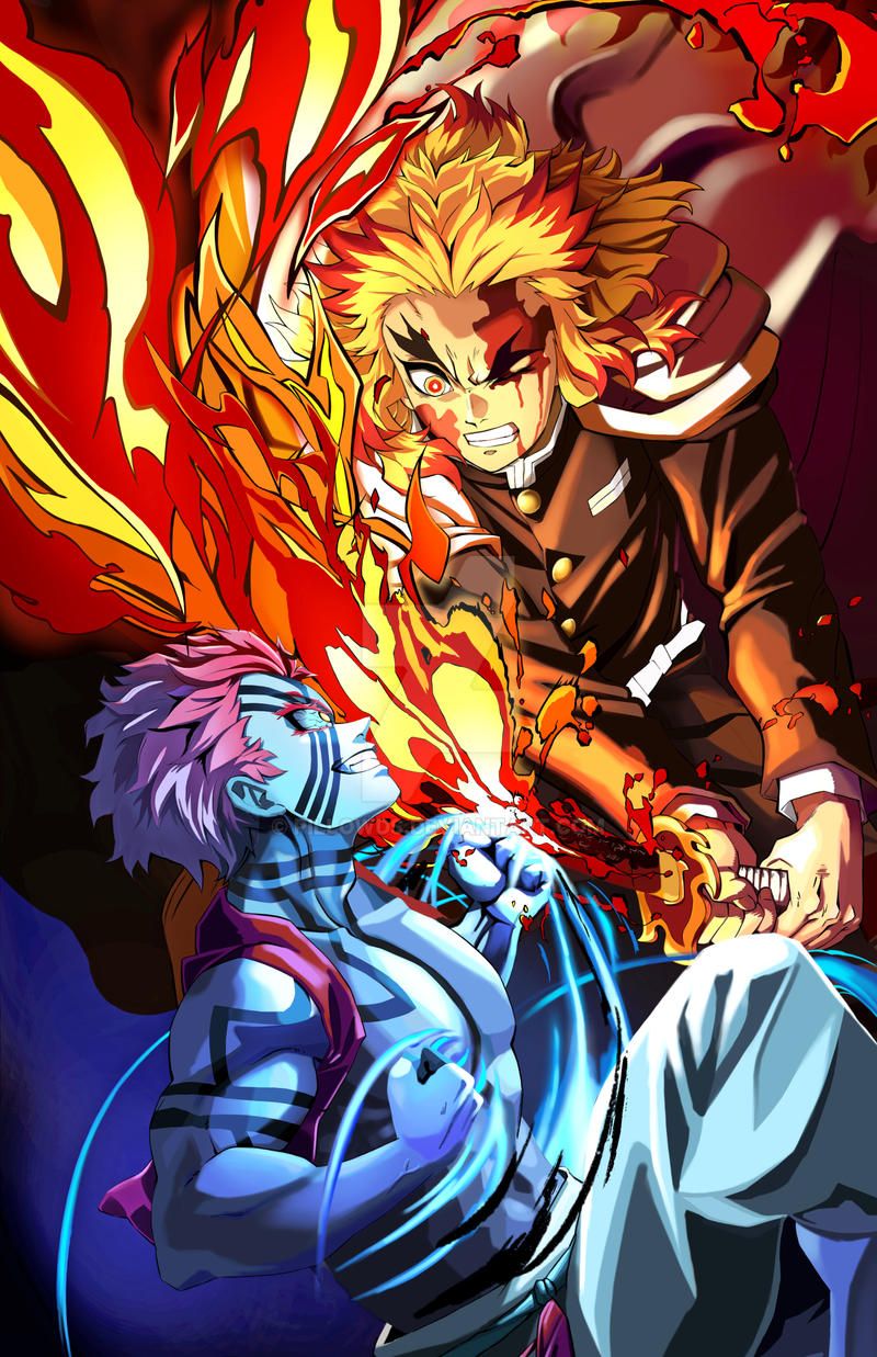 Rengoku And Akaza Wallpapers Wallpaper Cave