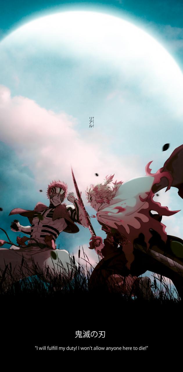 Rengoku Vs Akaza wallpaper