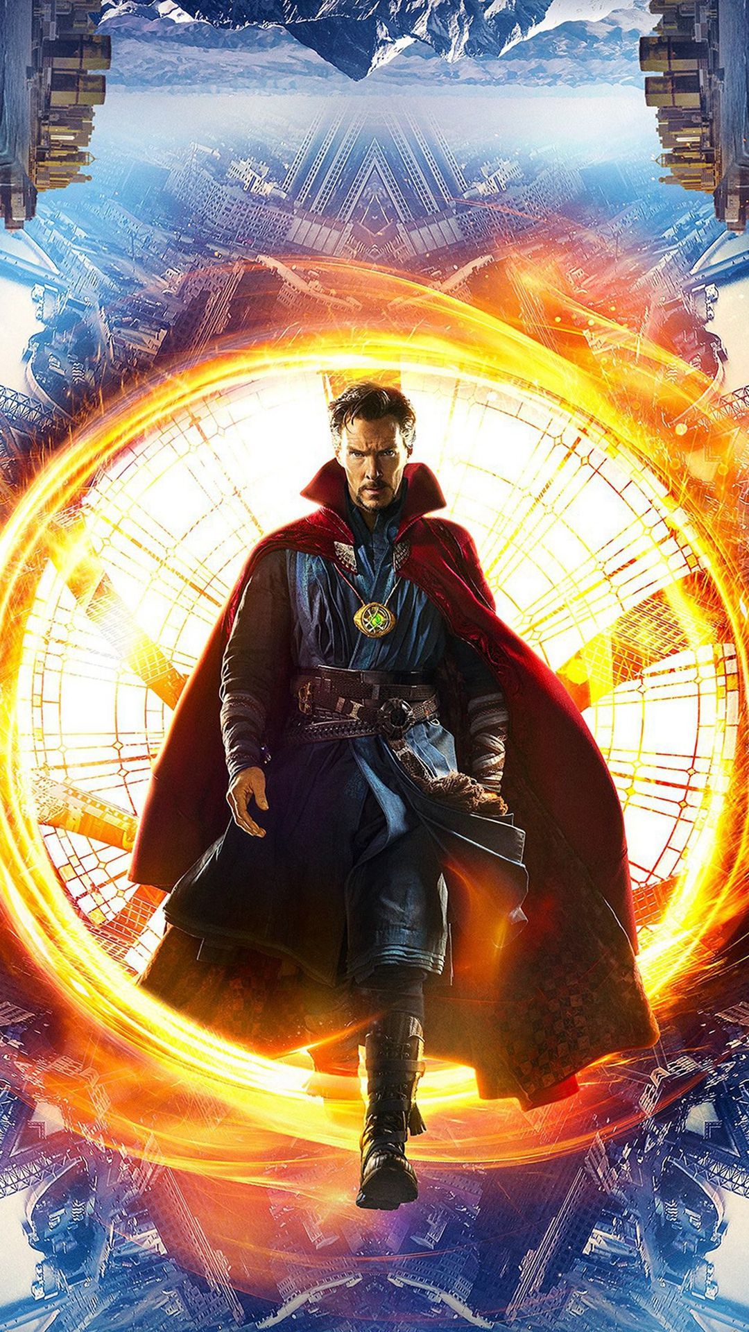 Disney Doctor Strange Poster Art Illustration iPhone 8 Wallpaper