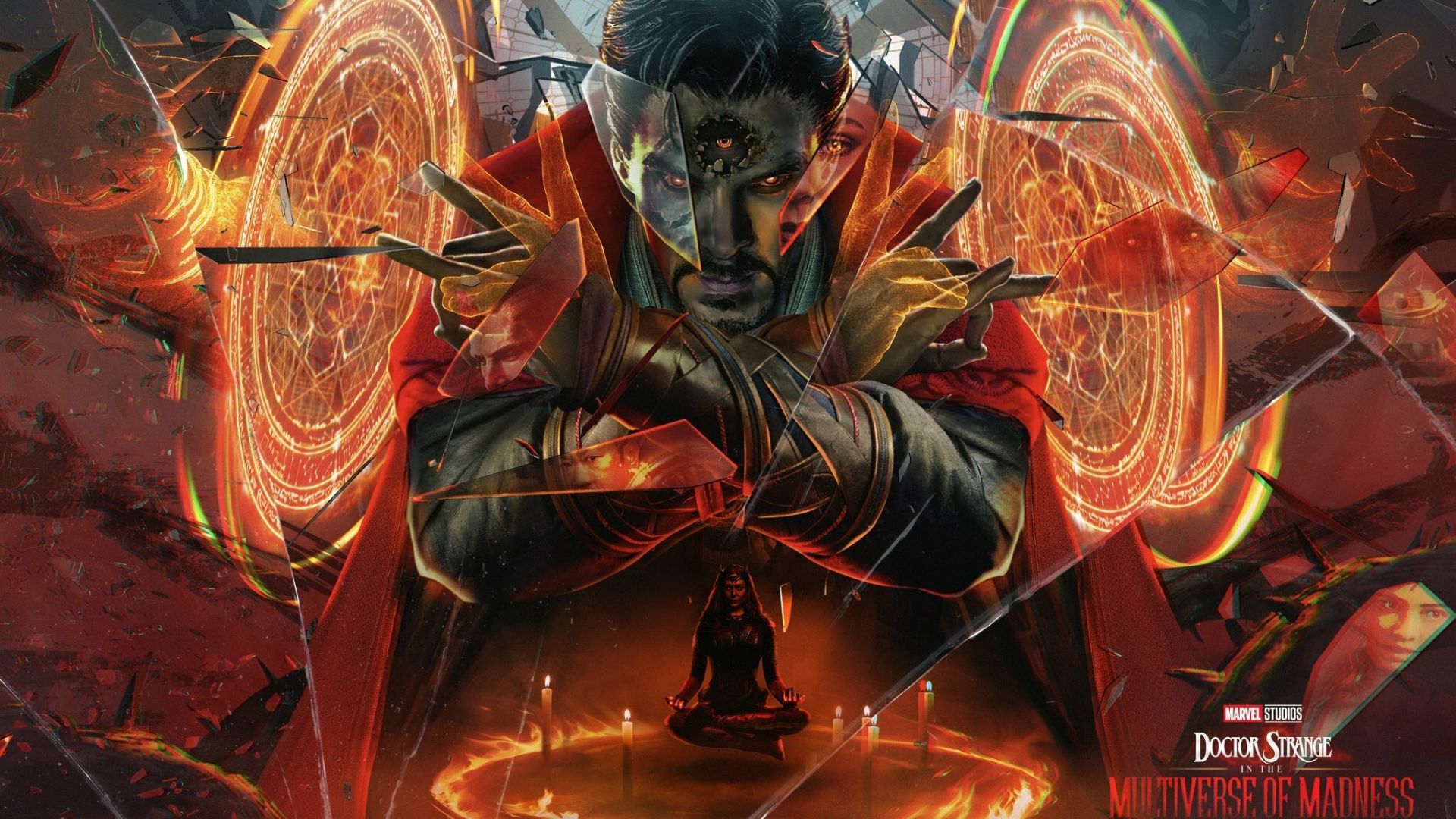 Desktop Wallpaper Doctor Strange In The Multiverse Of Madness, Doctor Strange And Scarlet Witch, Poster, HD Image, Picture, Background, 42b7a3