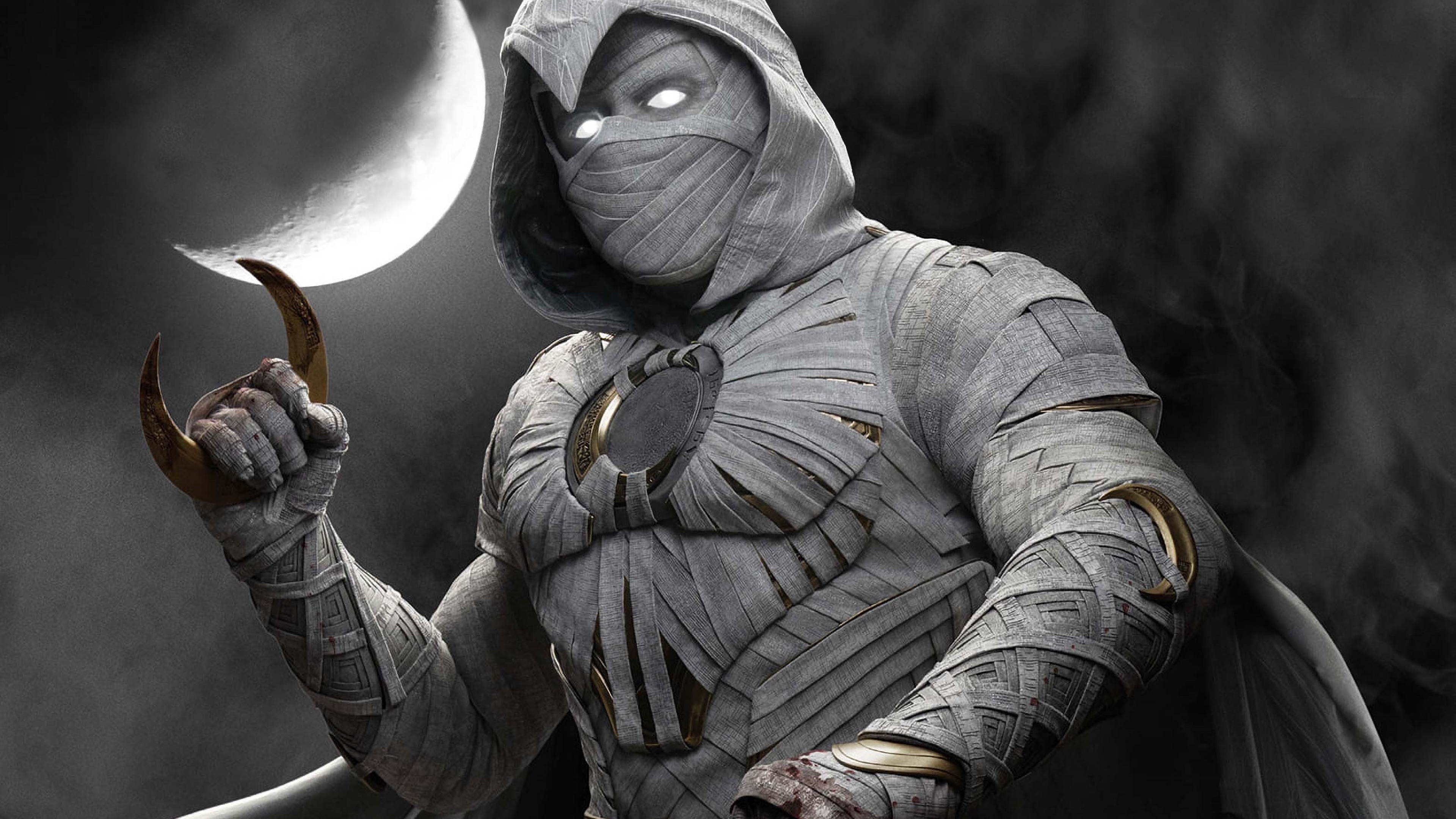 Moon Knight Wallpaper 4K, Marvel Comics, TV series, Marvel Superheroes, Movies