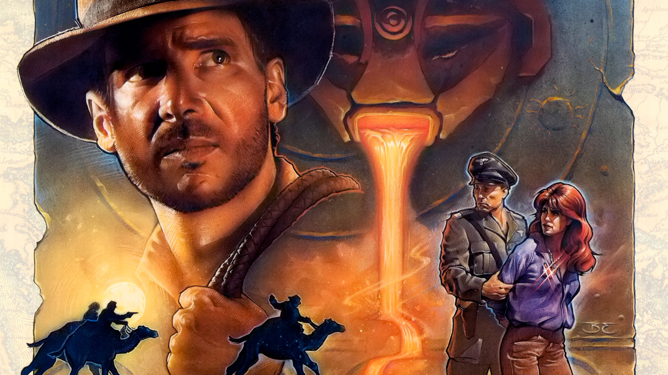 Free Indiana Jones and the Fate of Atlantis Wallpaper in 1366x768