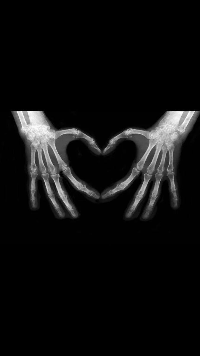 Skeleton Hands making a heart