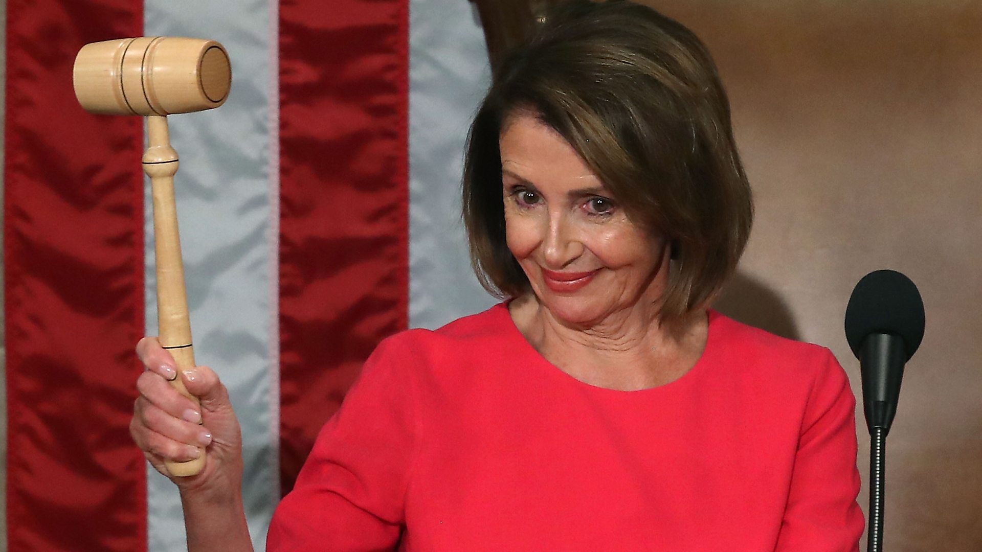 Speaker Nancy Pelosi quotes Ronald Reagan after accepting gavel