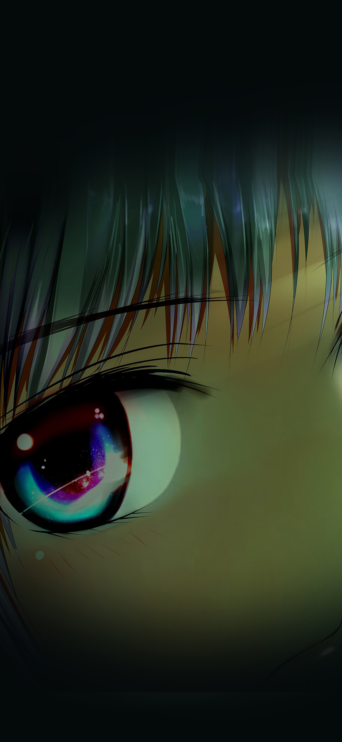 Eye Pure Girl Dark Anime Art Illust