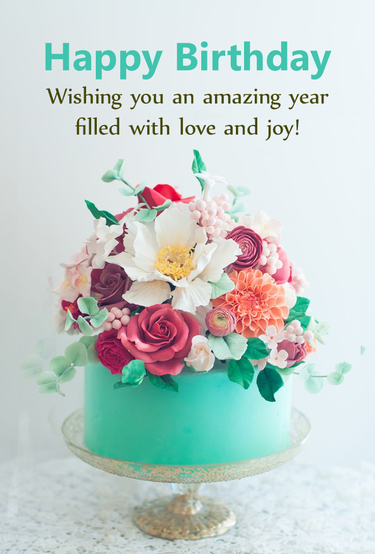 Beautiful Flowers For Birthday Wishes Birthday Wishes, Memes, SMS & Greeting eCard Image