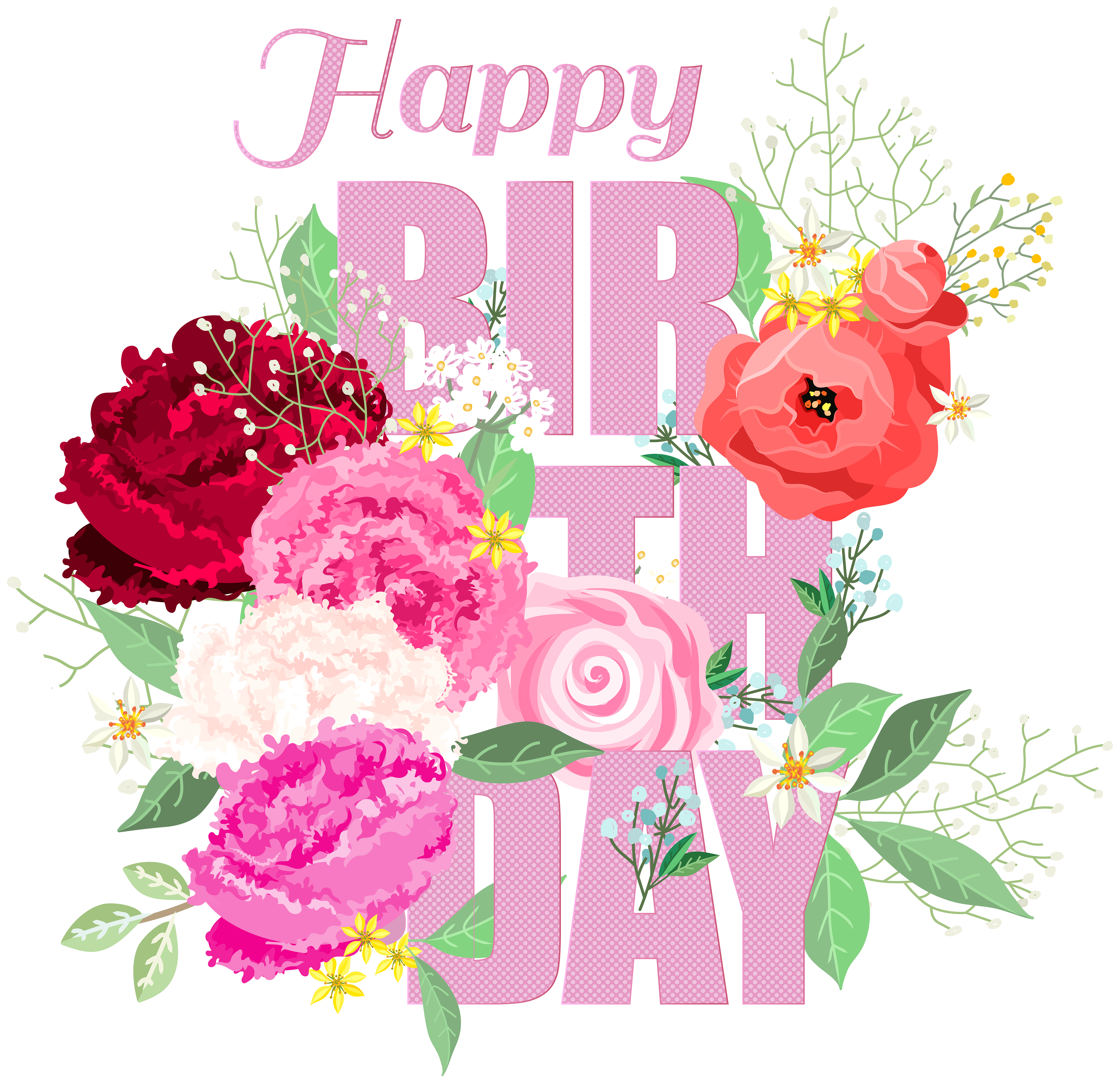 birthday flowers image png