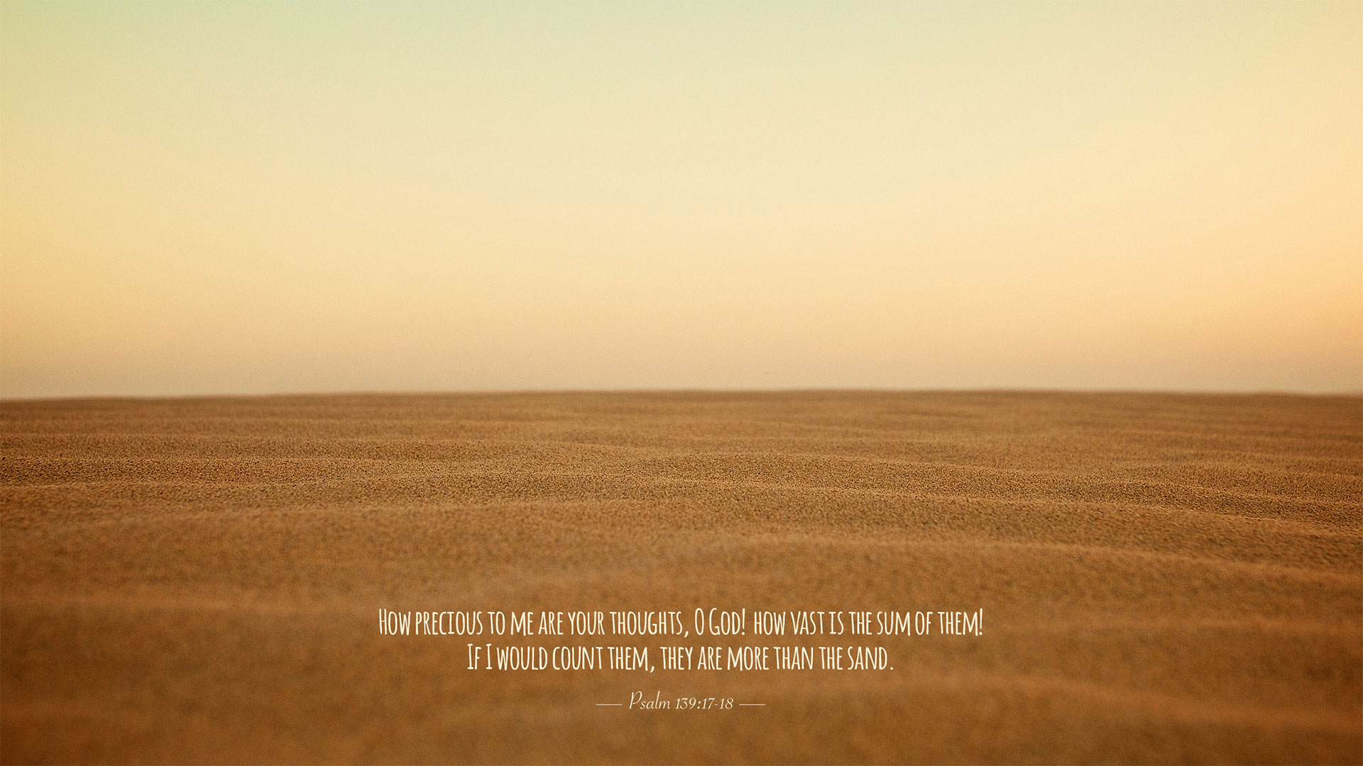 Wednesday Wallpaper: The Sum of God's Thoughts