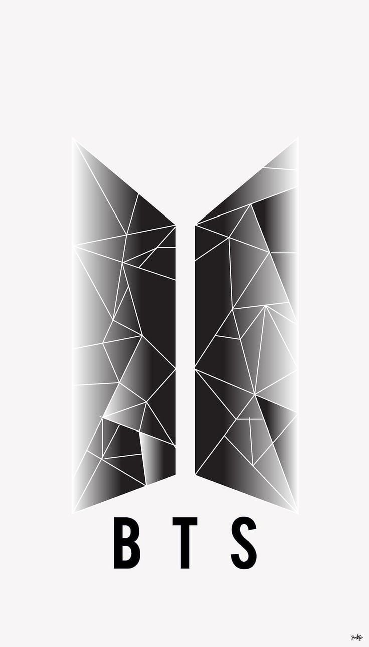 K POP. BTS Logo Wallpaper