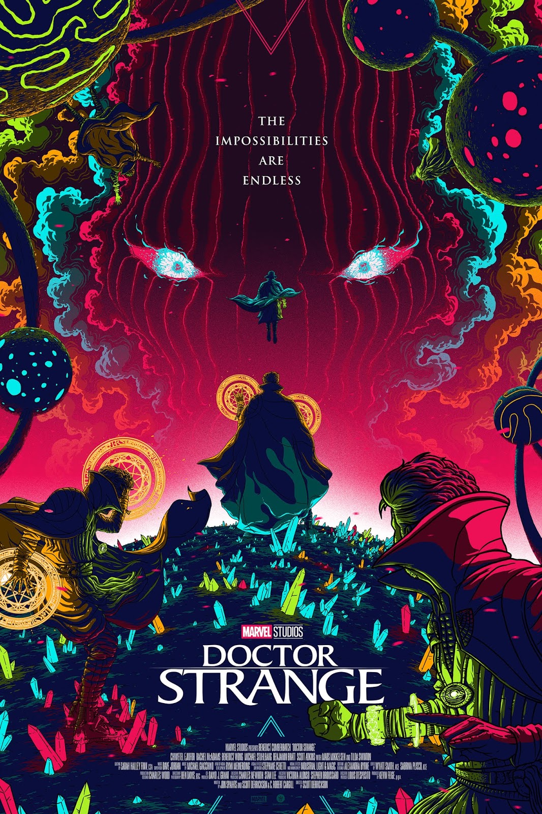 INSIDE THE ROCK POSTER FRAME BLOG: Florey Dr Strange Movie Poster Release By Grey Matter Art