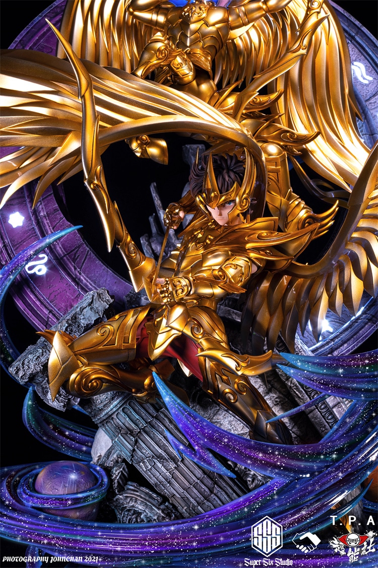 God Cloth Sagittarius Aiolos Saint Seiya Statues, Super Six & TPA Studio
