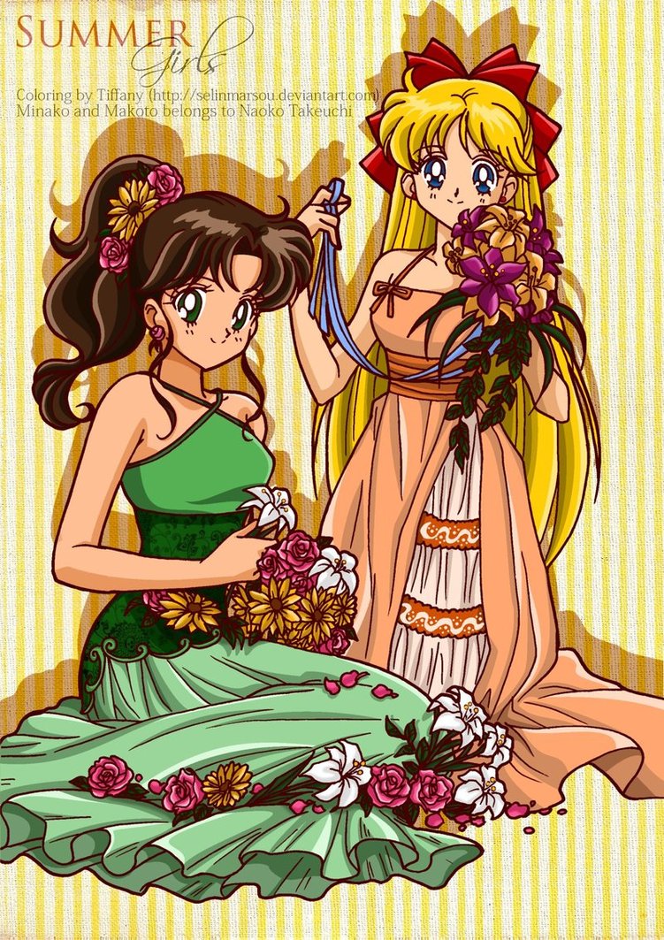 Makoto and Minako Moon Fan Art