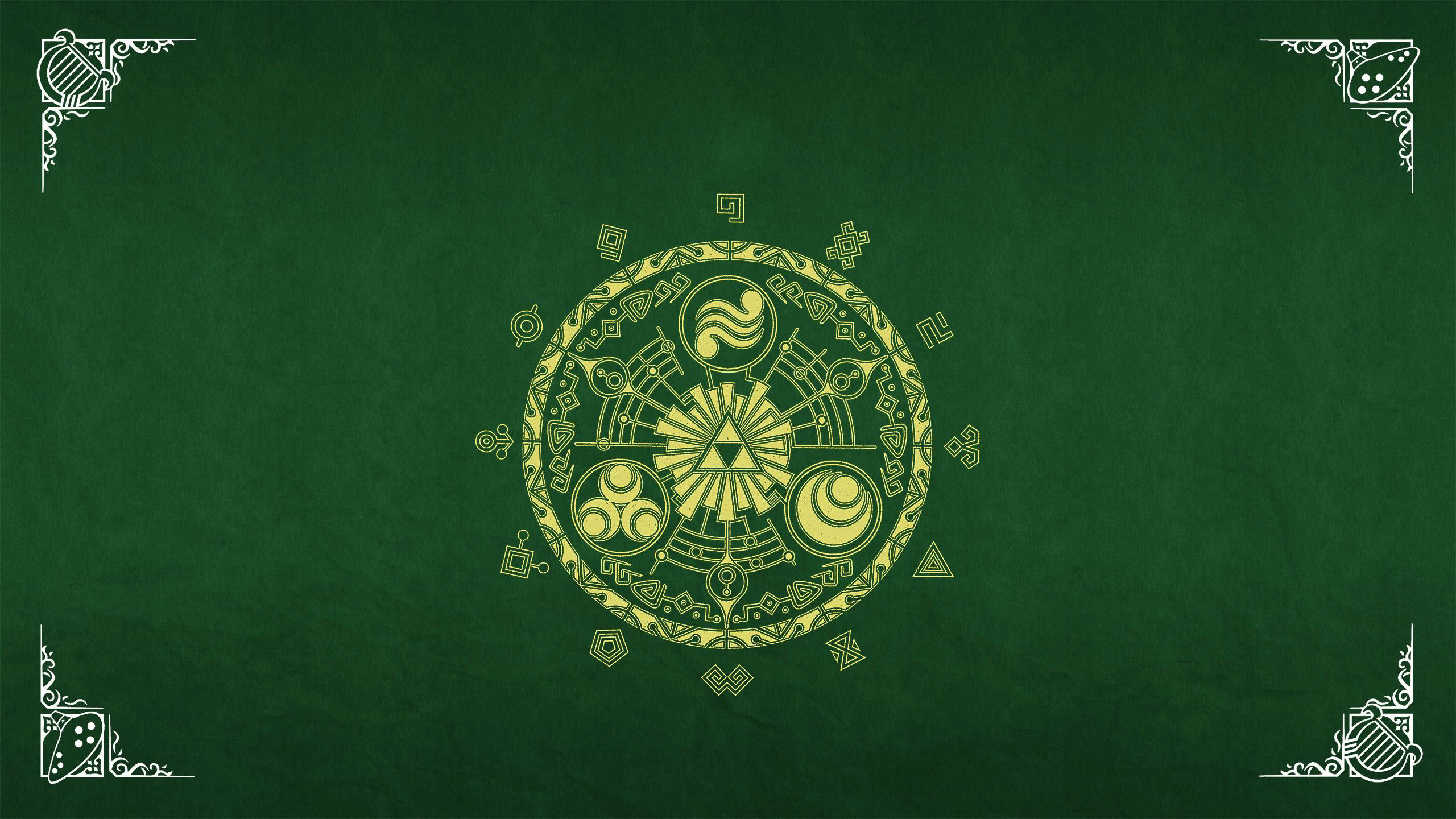 Zelda Triforce WQHD 1440P Wallpaper