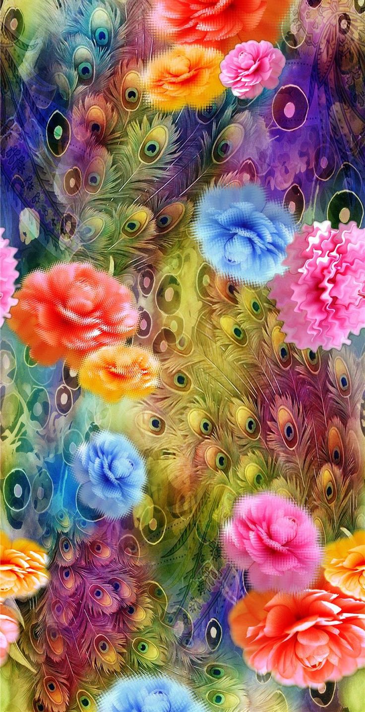 DİGİTAL PRİNT PAİNTİNG FEATHER COLLAGE