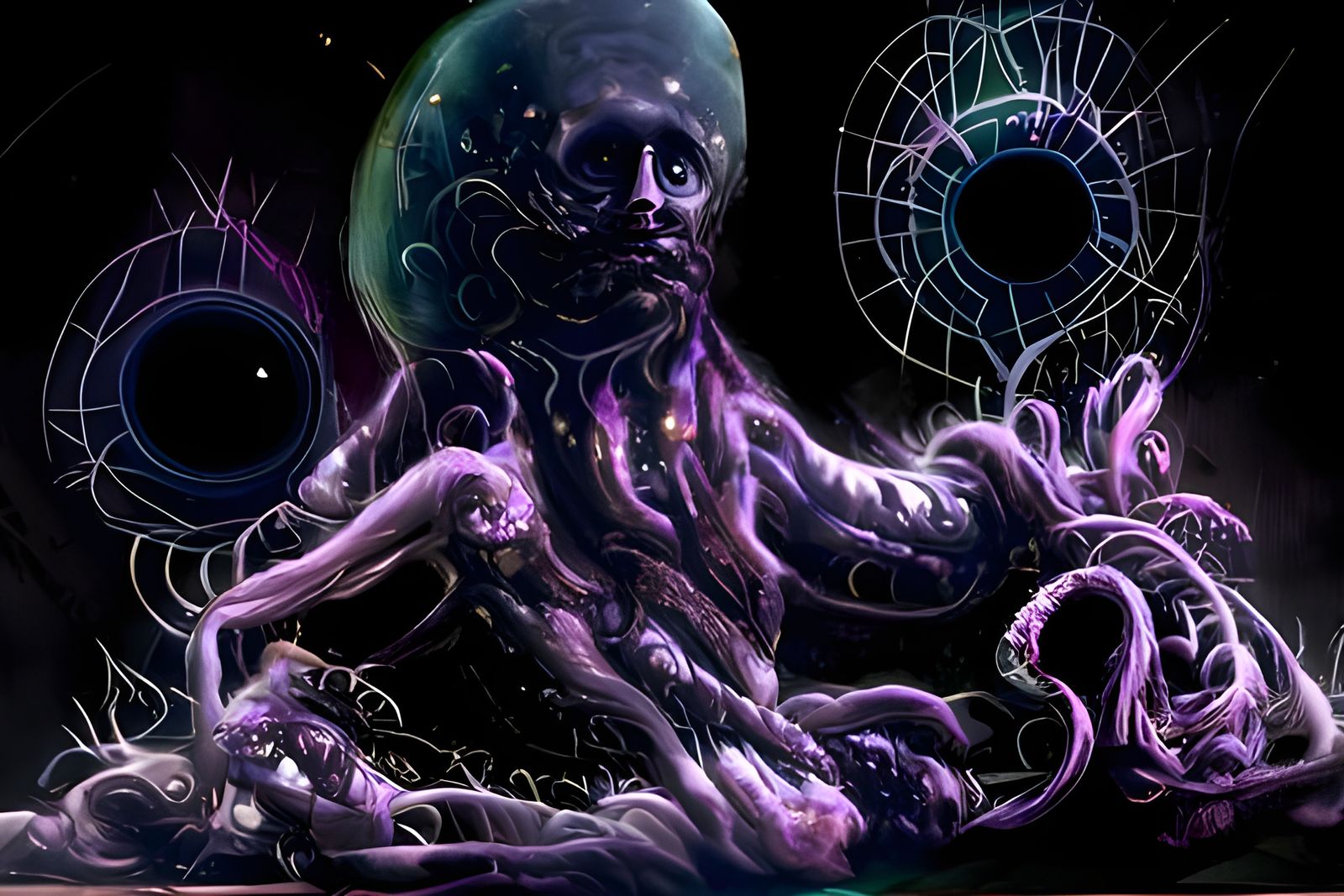 The Outer God Yog Sothoth In The Style Of H. P. Lovecraft