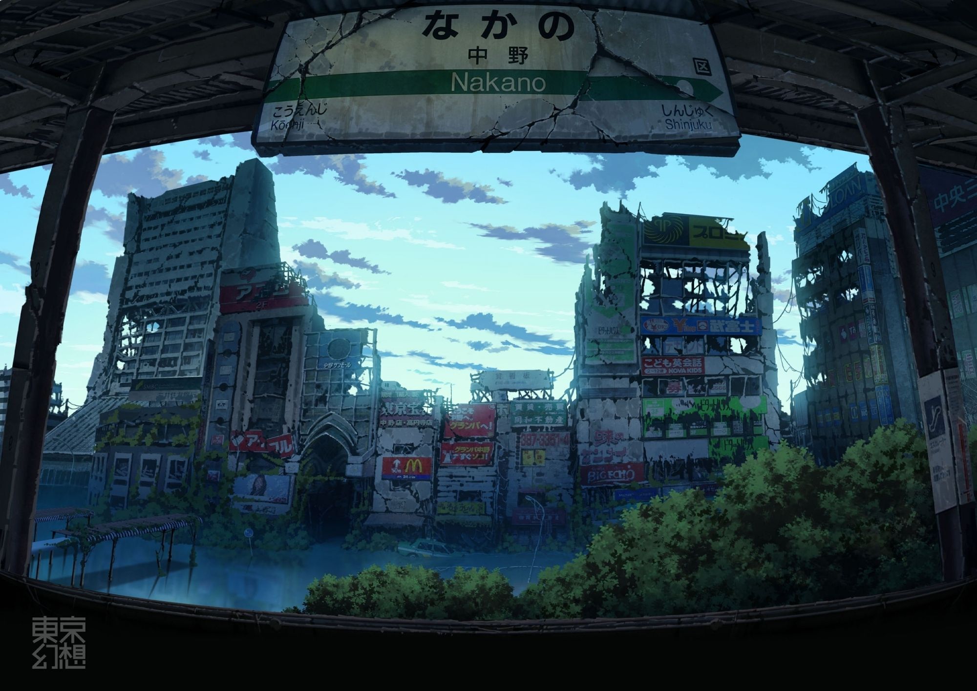 Japanese Anime City Wallpaper 2020