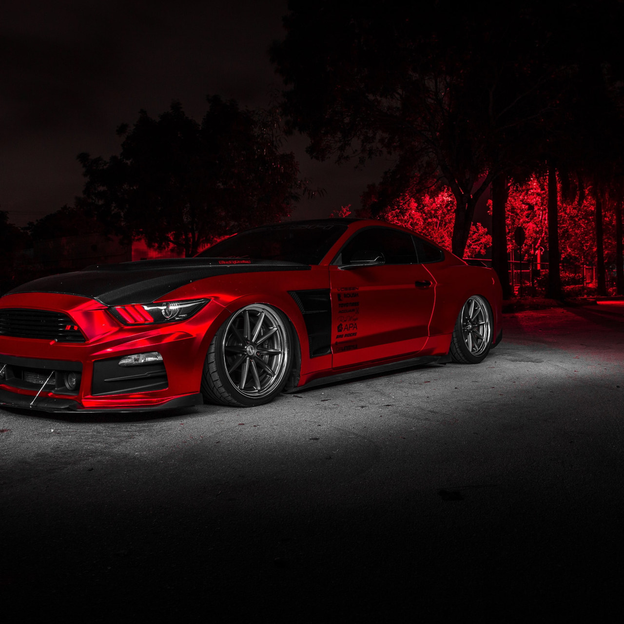 Wallpaper Red Car, Design, Ford Mustang, Automotive Design, Vehicle, Sports Car • Wallpaper For You