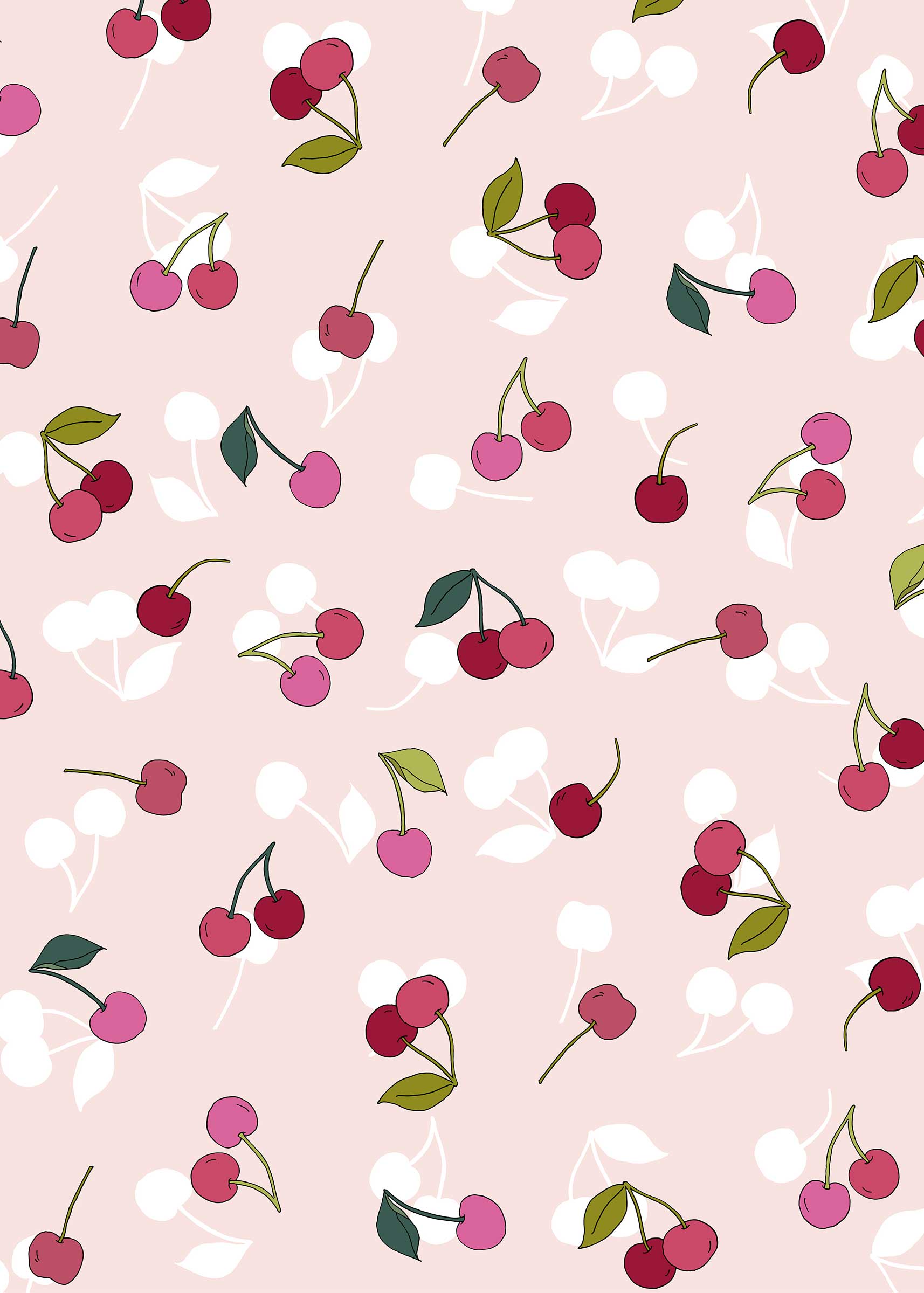 Cherry desktop and iPad wallpaper