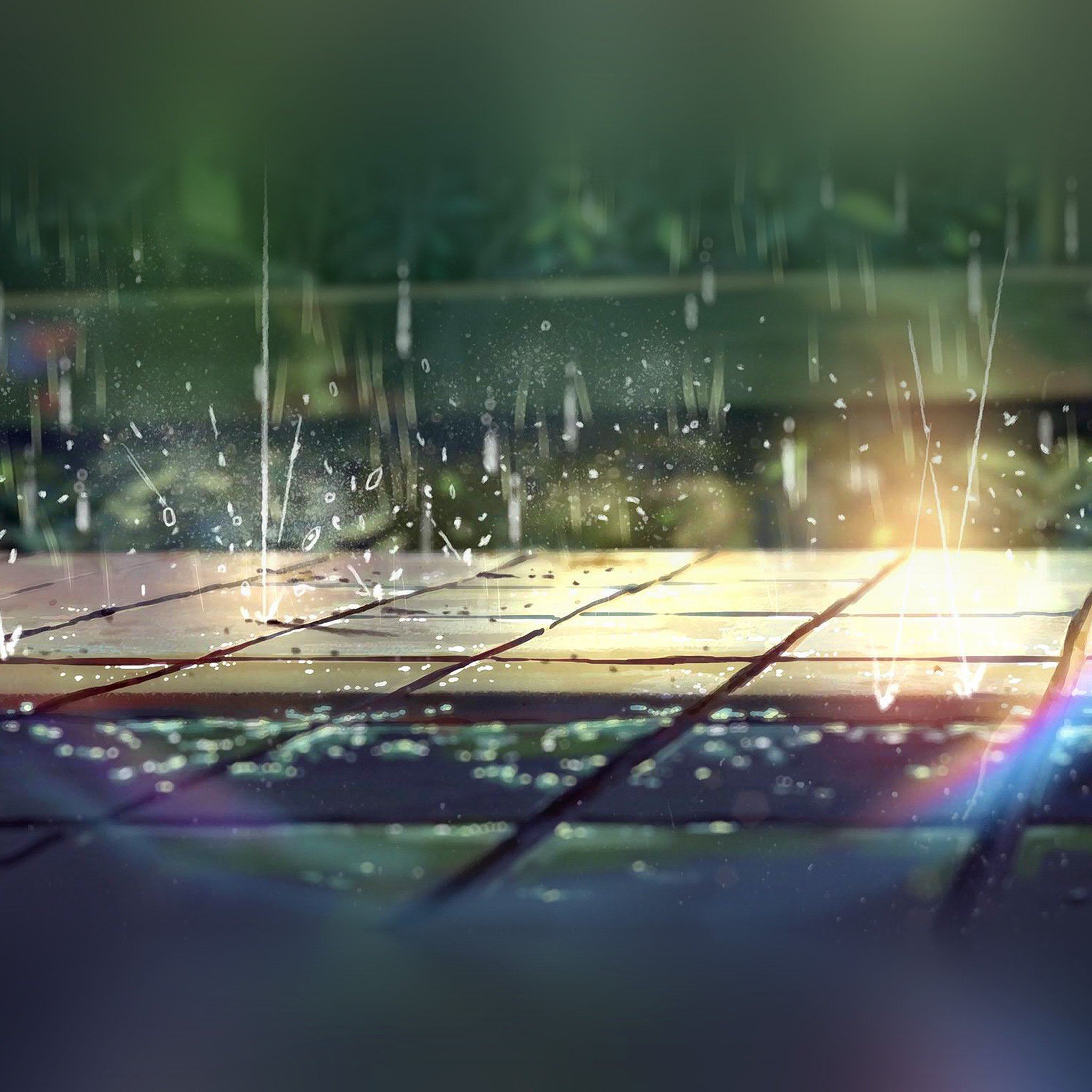 Rainning Illustration Anime Art Nature