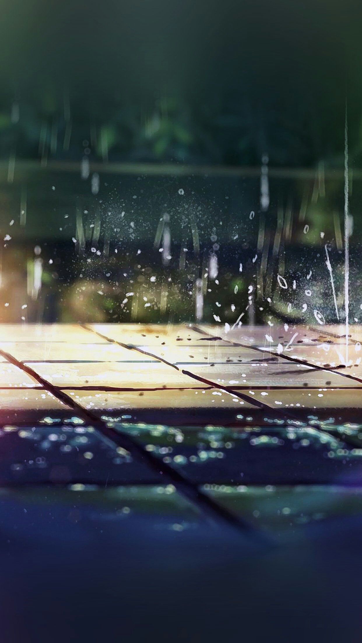 Rain. Anime scenery, Nature art, Rain wallpaper