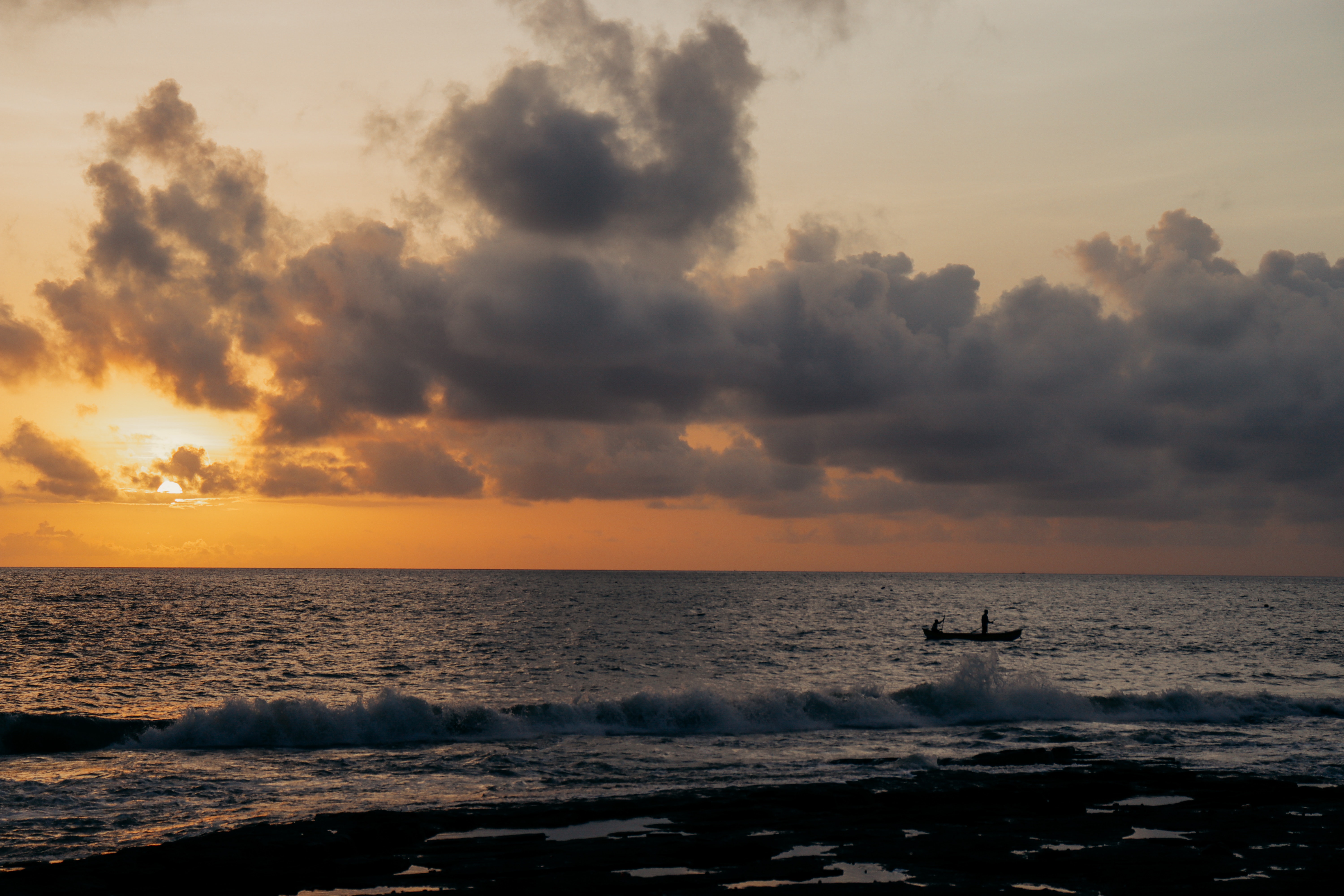 Silhouette Photography of Man at Beach during Sunset · Free