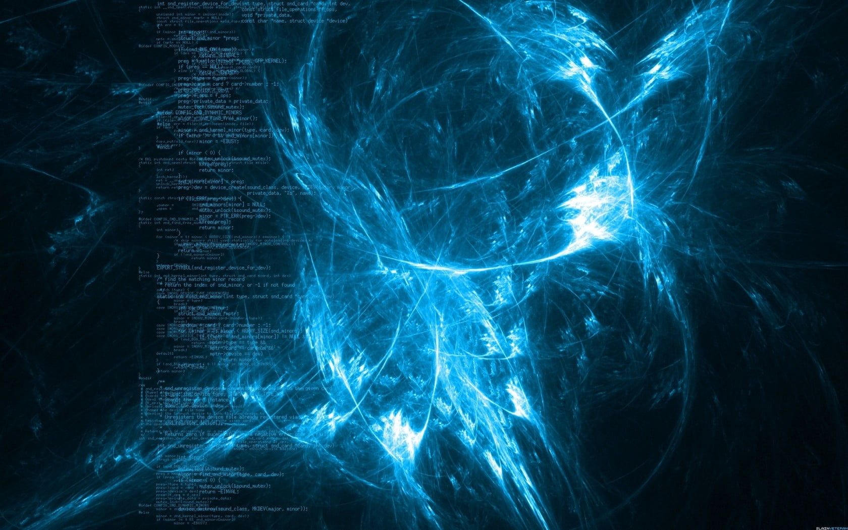 HD wallpaper: blue abstract illustration, digital art, code, shapes, cyan, technology