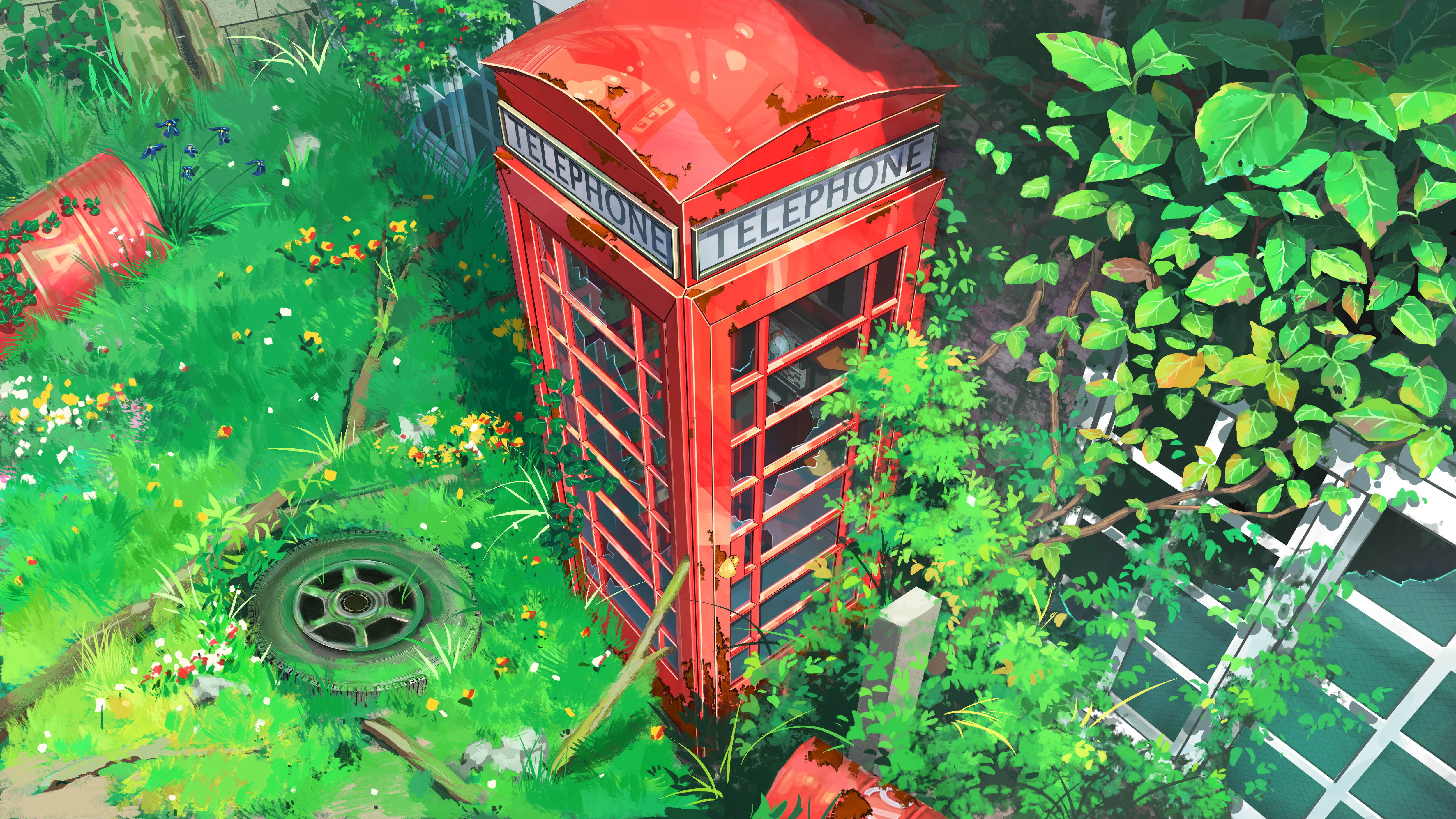 Telephone Booth HD Wallpaper and Background