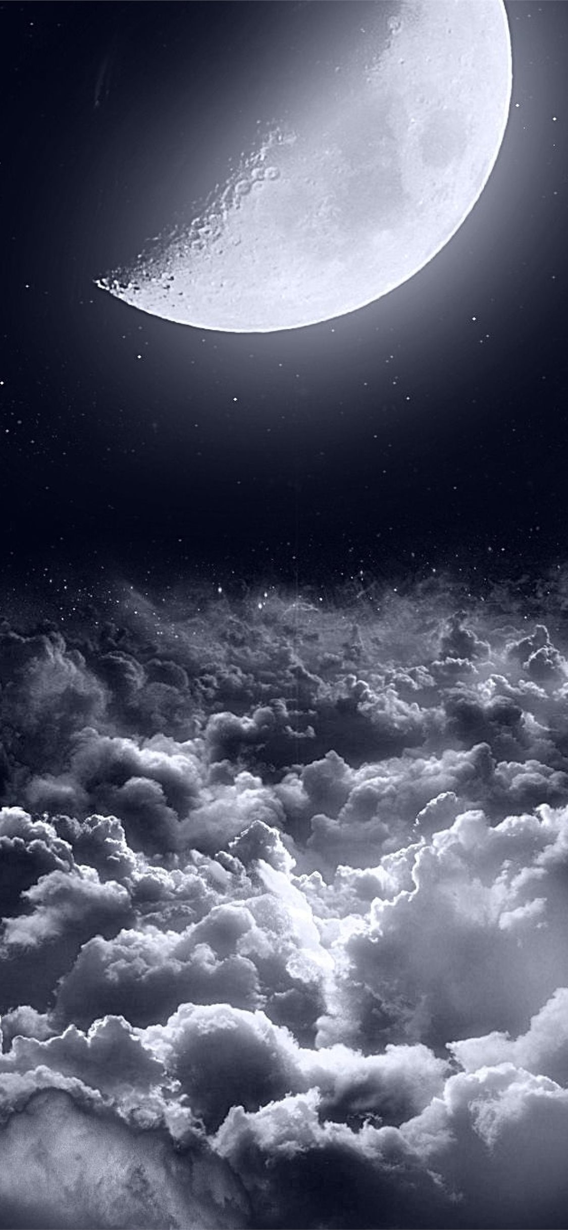 Best Half moon iPhone HD Wallpaper