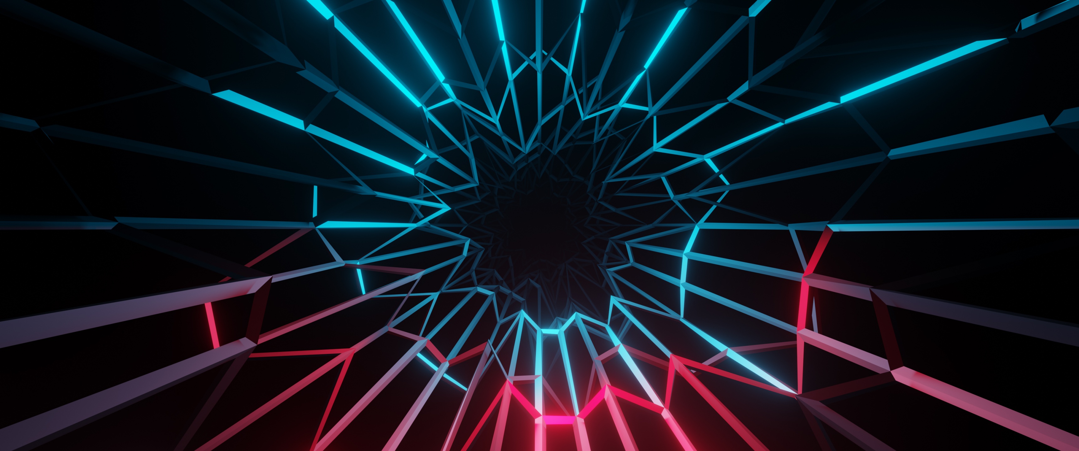 Electric Wallpaper 4K, Neon, Colorful, Dark background, Lighting, Abstract