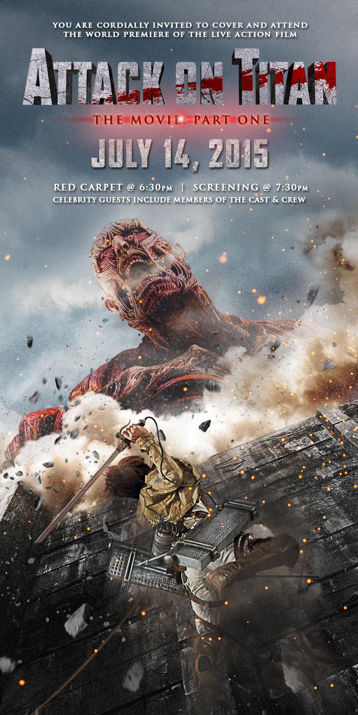 ATTACK ON TITAN Live Action Movie World Premiere In Hollywood