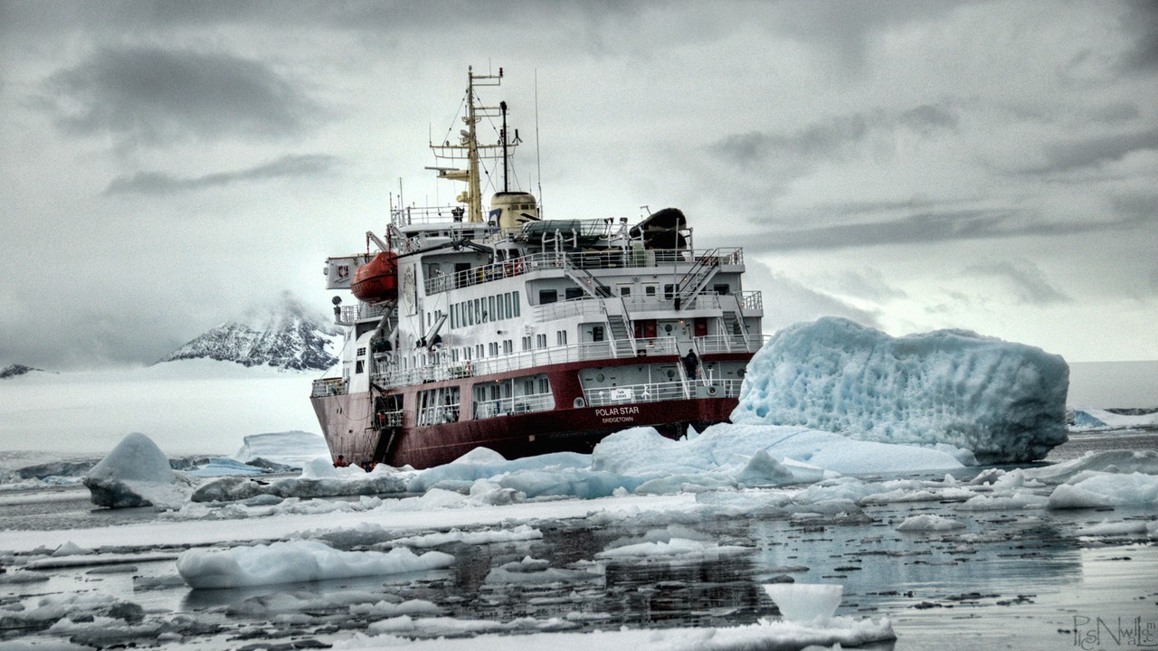 wallpaper ship sea, water transportation, vehicle, ship, ice, icebreaker