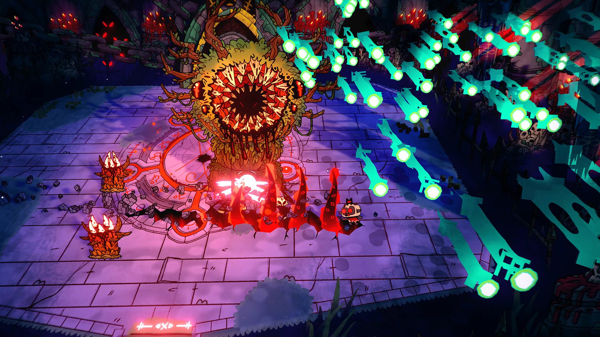 Devolver's Cult of the Lamb is an action game with sinister base building