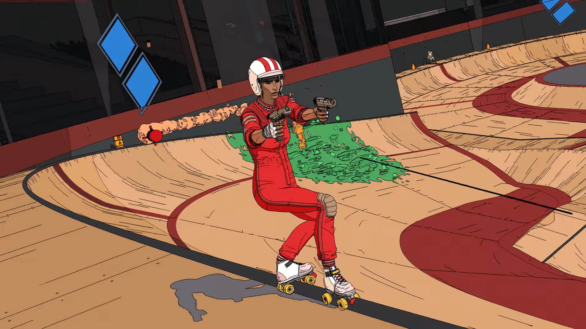 Rollerdrome Dev Video Takes A Look At Its Retro Futuristic Combat Skateparks