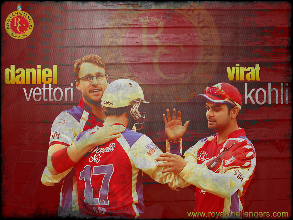 Daniel Vettori and Virat Kohli Wallpaper. Royal Challengers Bangalore