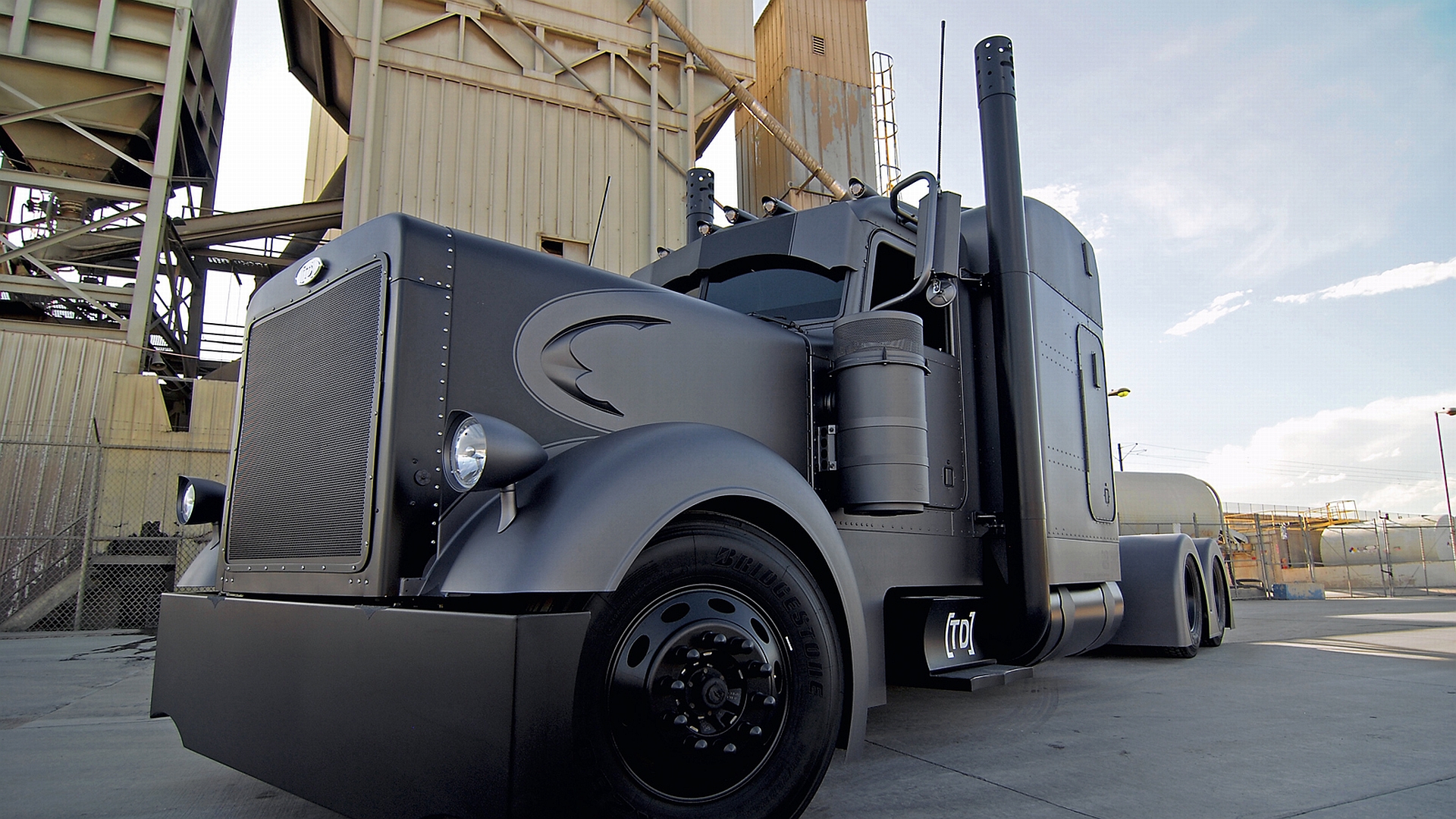 HD Semi Truck Background
