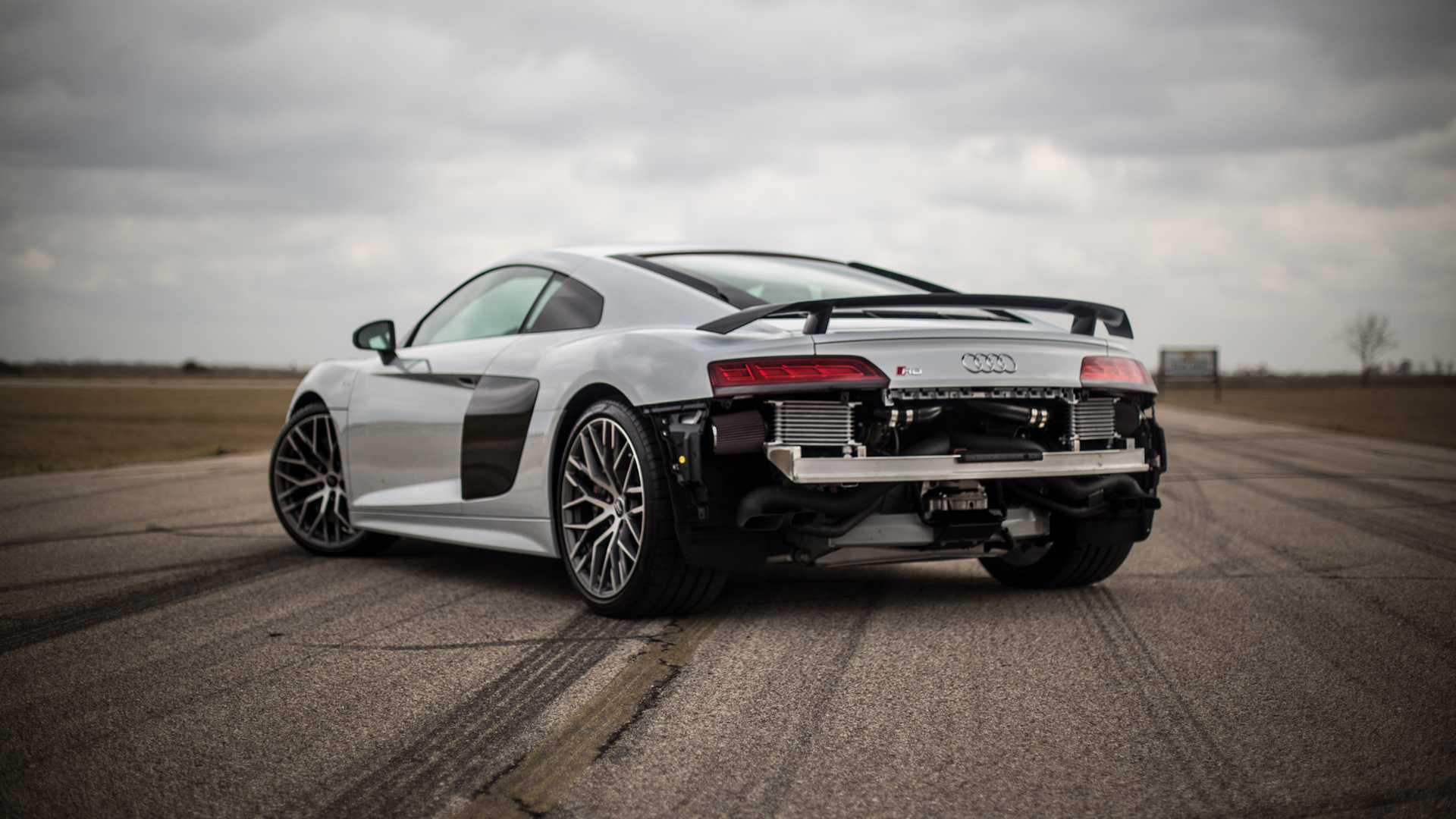Audi R8 Twin Turbo By Hennessey Makes 752 HP At The Wheels
