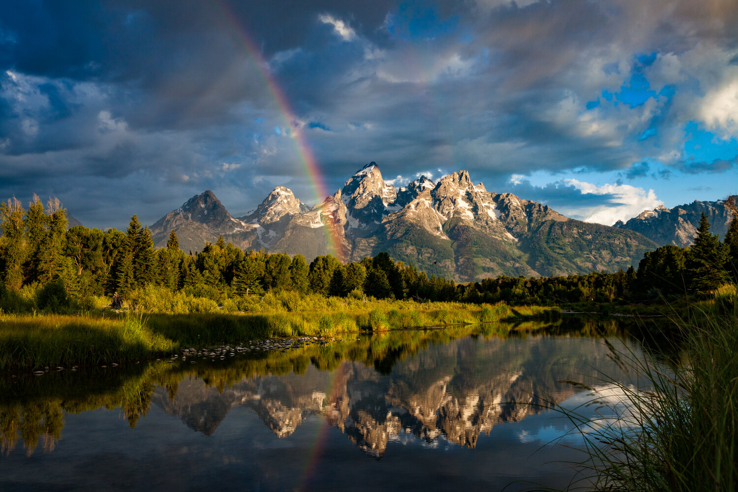 Rainbow at Schwabacher Landing