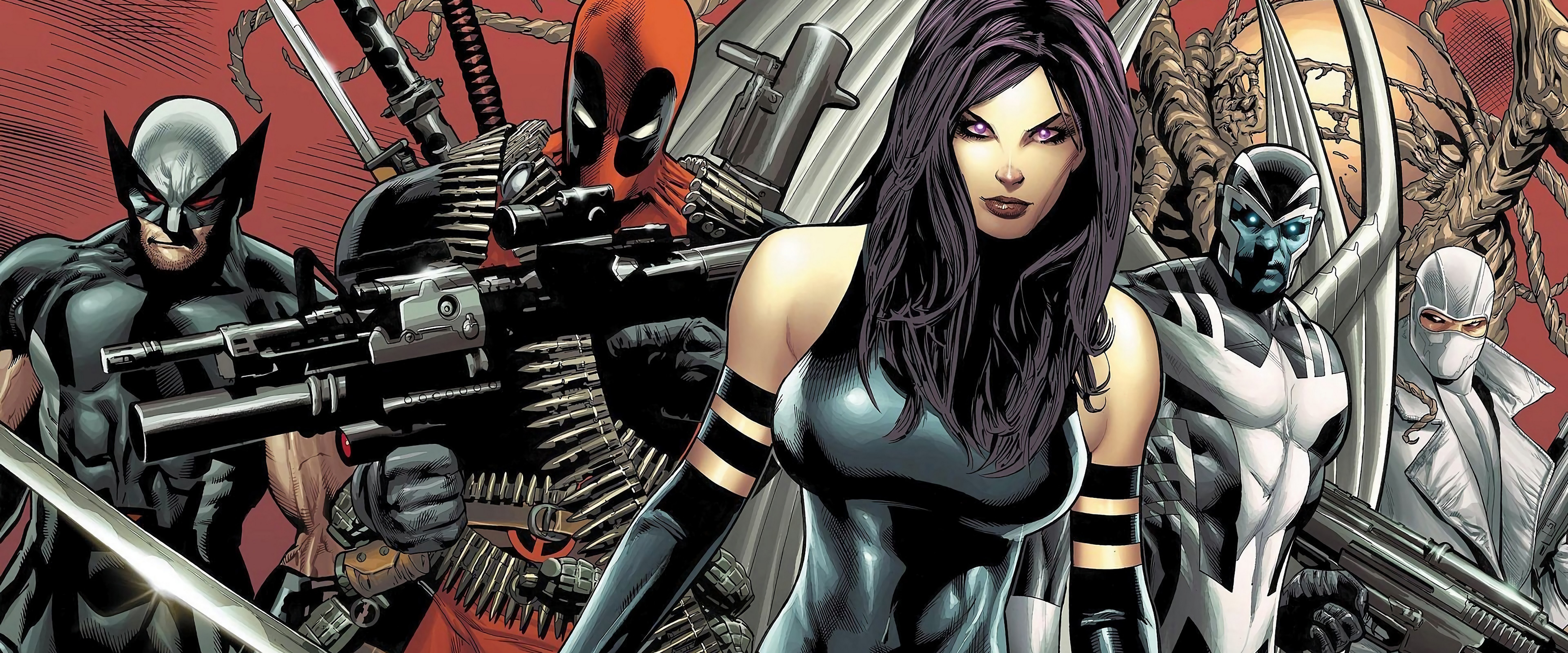 Xforce Psylocke Deadpool Wolverine Archangel Fantomex 4K Wallpaper