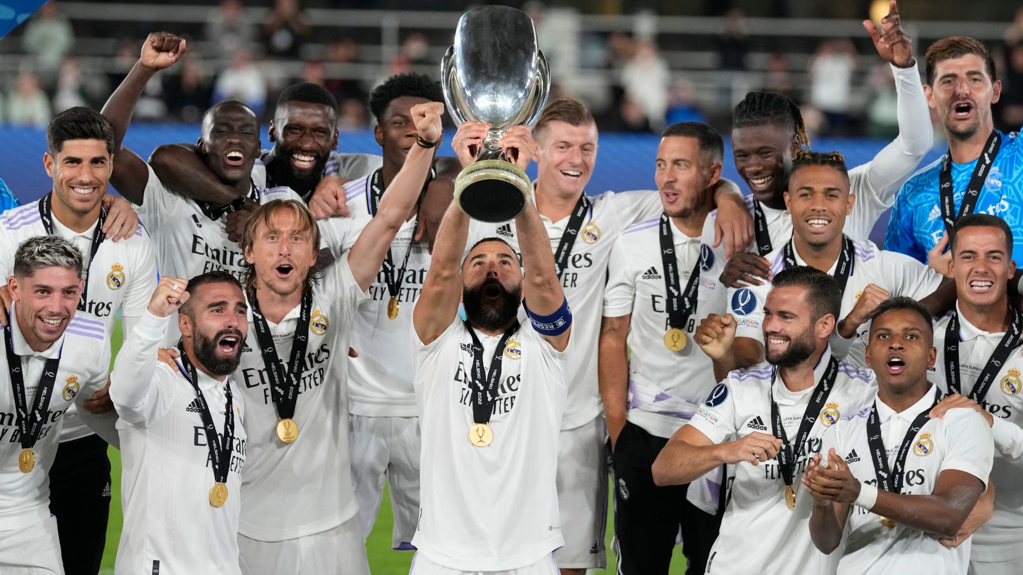 Real Madrid 2 0 Eintracht Frankfurt: Champions League Winners Seal UEFA Super Cup Glory For Record Equalling Fifth Time