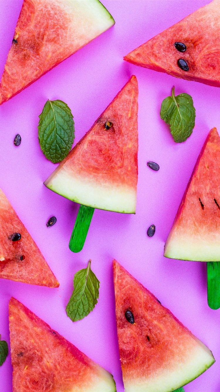Some Slices Of Watermelon, Summer Fruit, Pink Background 1080x1920 IPhone 8 7 6 6S Plus Wallpaper, Background, Picture, Image