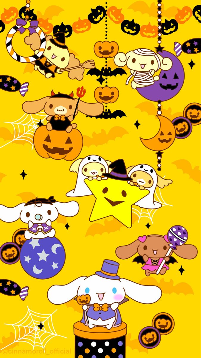 Cinnamoroll Halloween Wallpaper. Hello kitty art, Sanrio wallpaper, Kawaii background