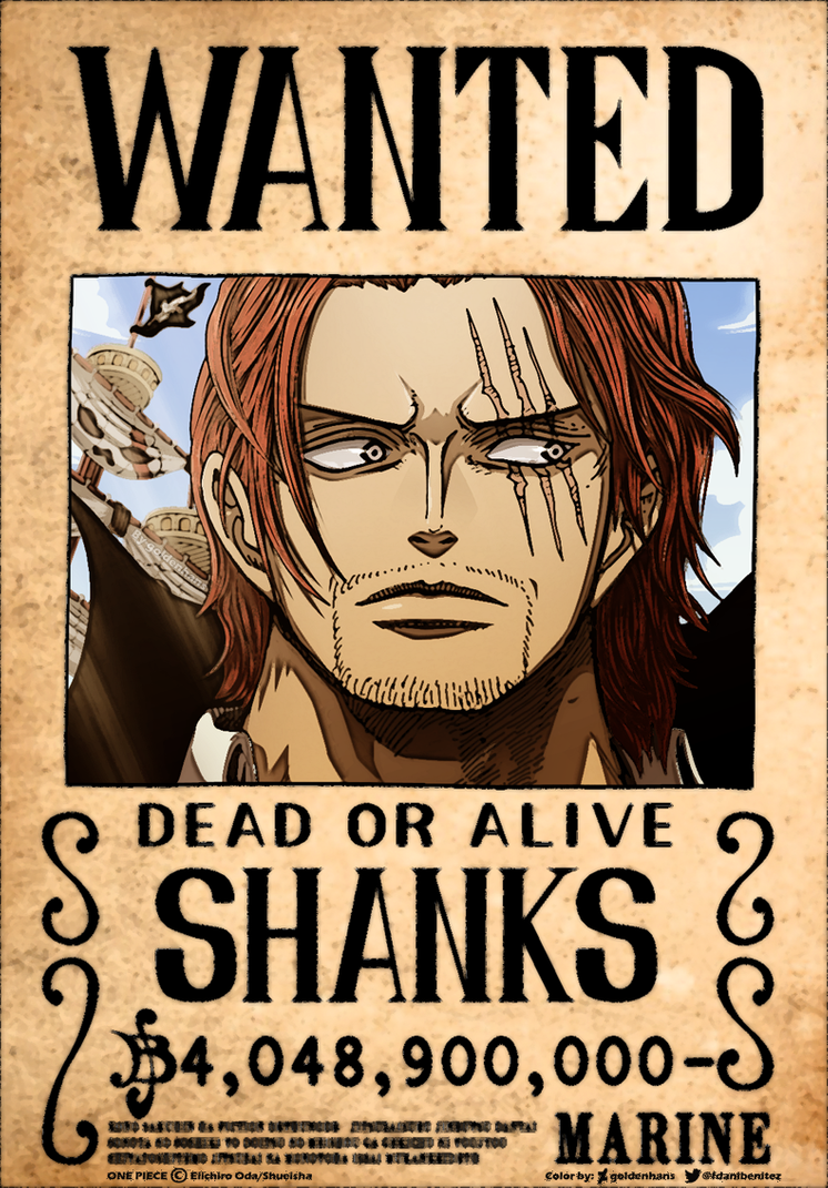 Shanks // One Piece cap. 957. One piece drawing, One piece tattoos, One piece bounties