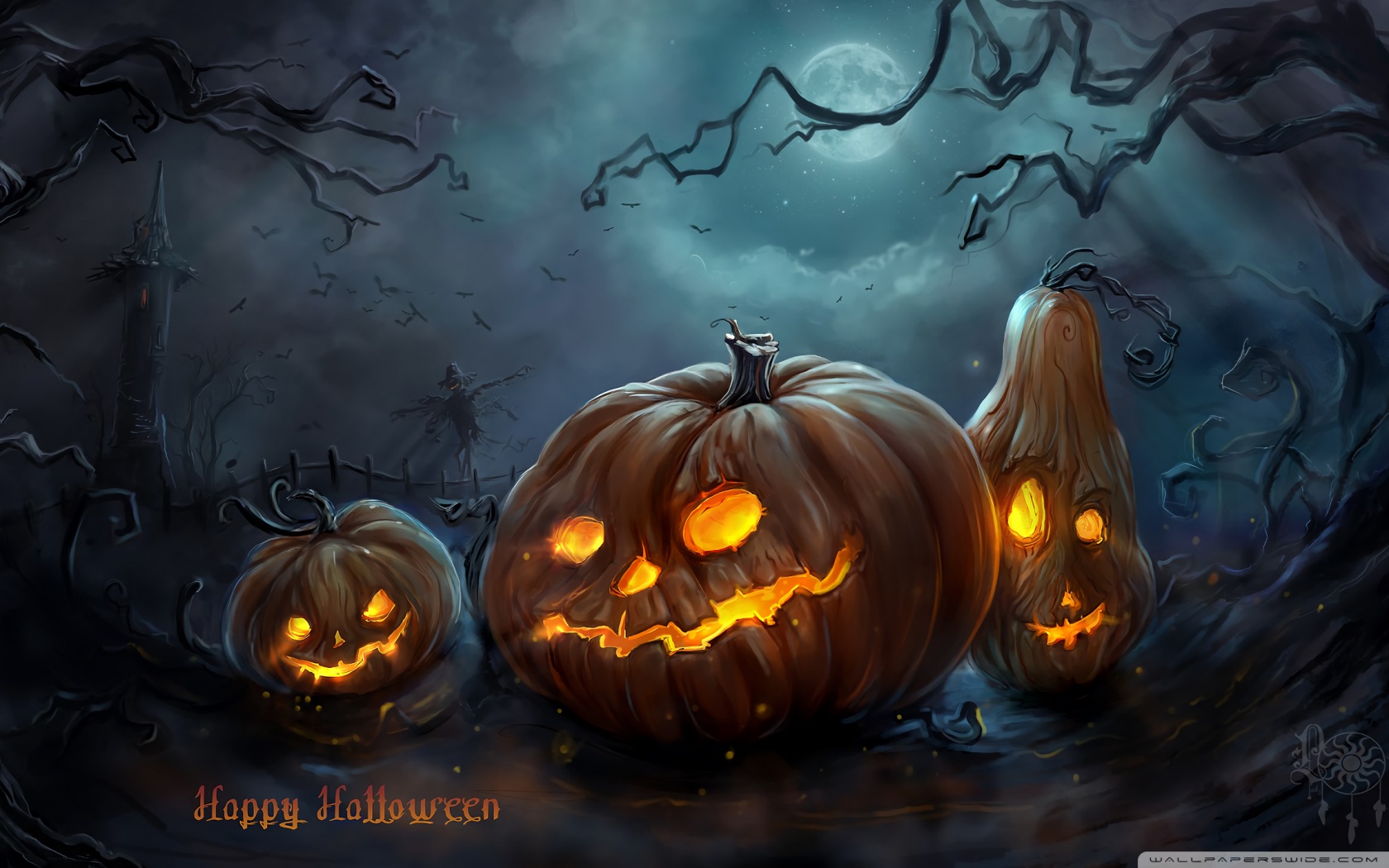 Spooky Halloween Ultra HD Desktop Background Wallpaper for 4K UHD TV, Widescreen & UltraWide Desktop & Laptop, Multi Display, Dual Monitor, Tablet