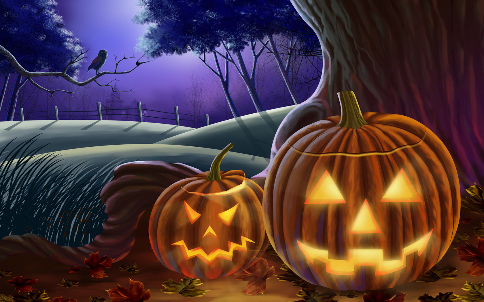 Halloween Haunts Widescreen Wallpaper 1680x1050 NO.6 Desktop Wallpaper