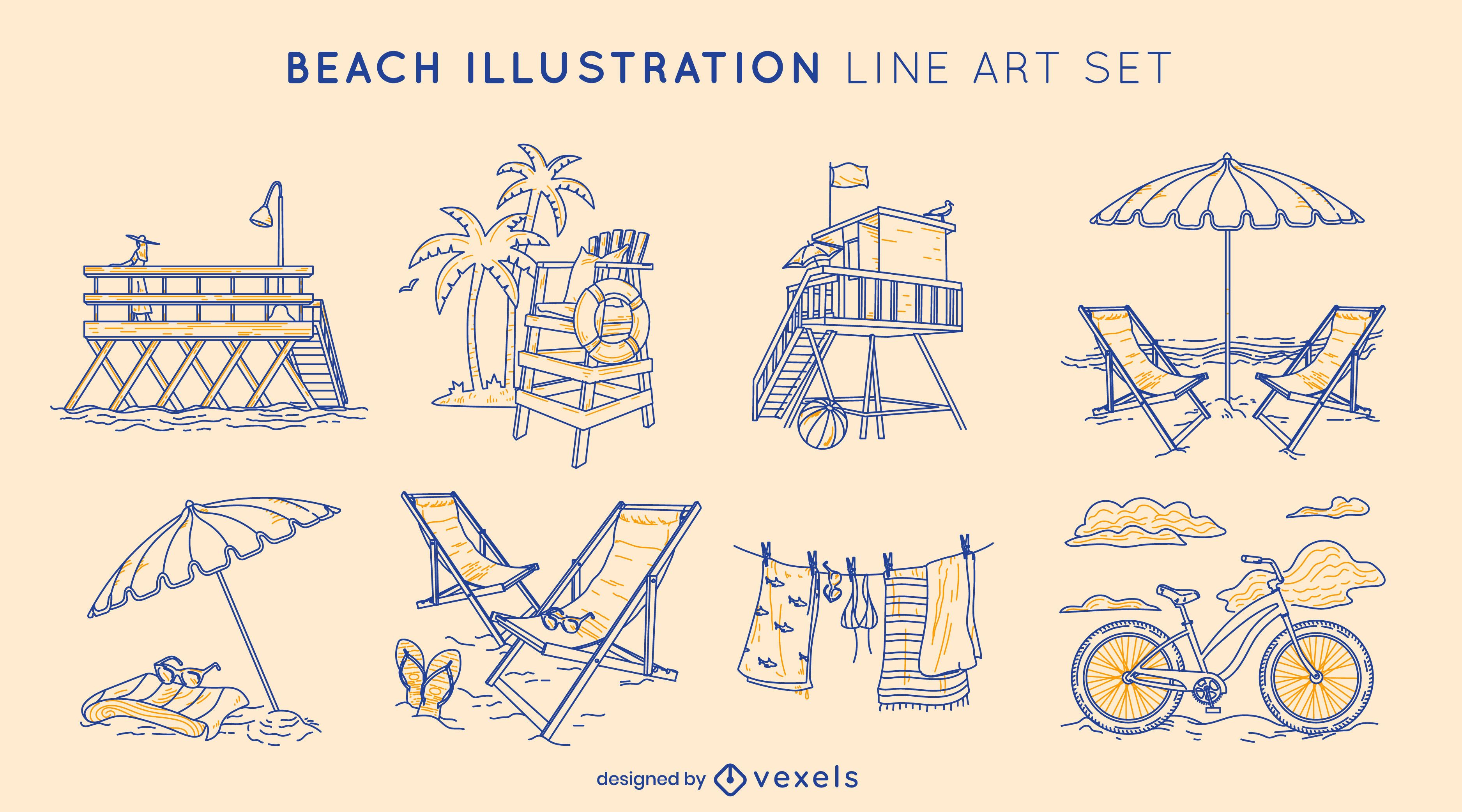 Beach Vector & Graphics to Download