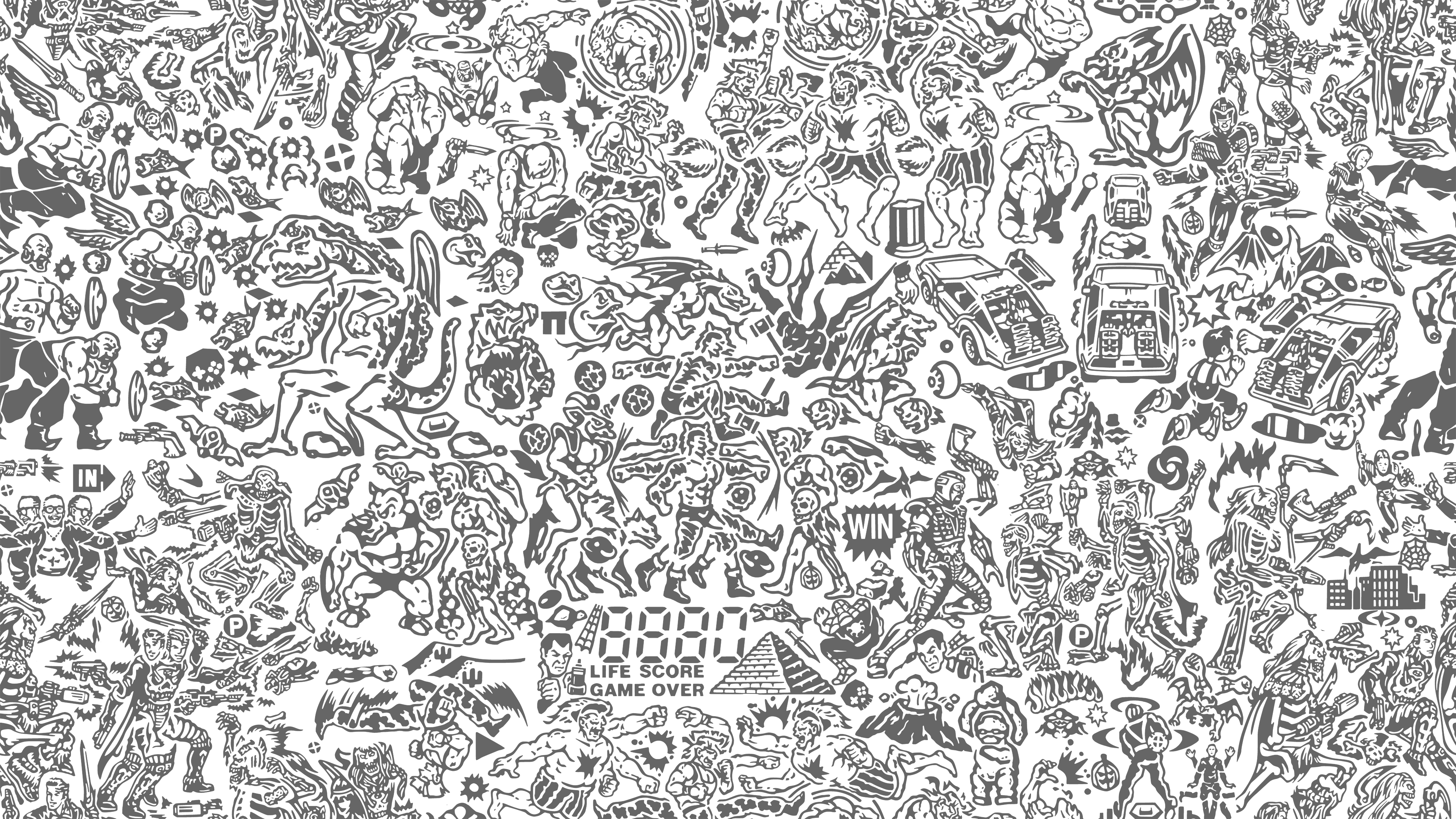 4K Doodle Wallpaper Free 4K Doodle Background