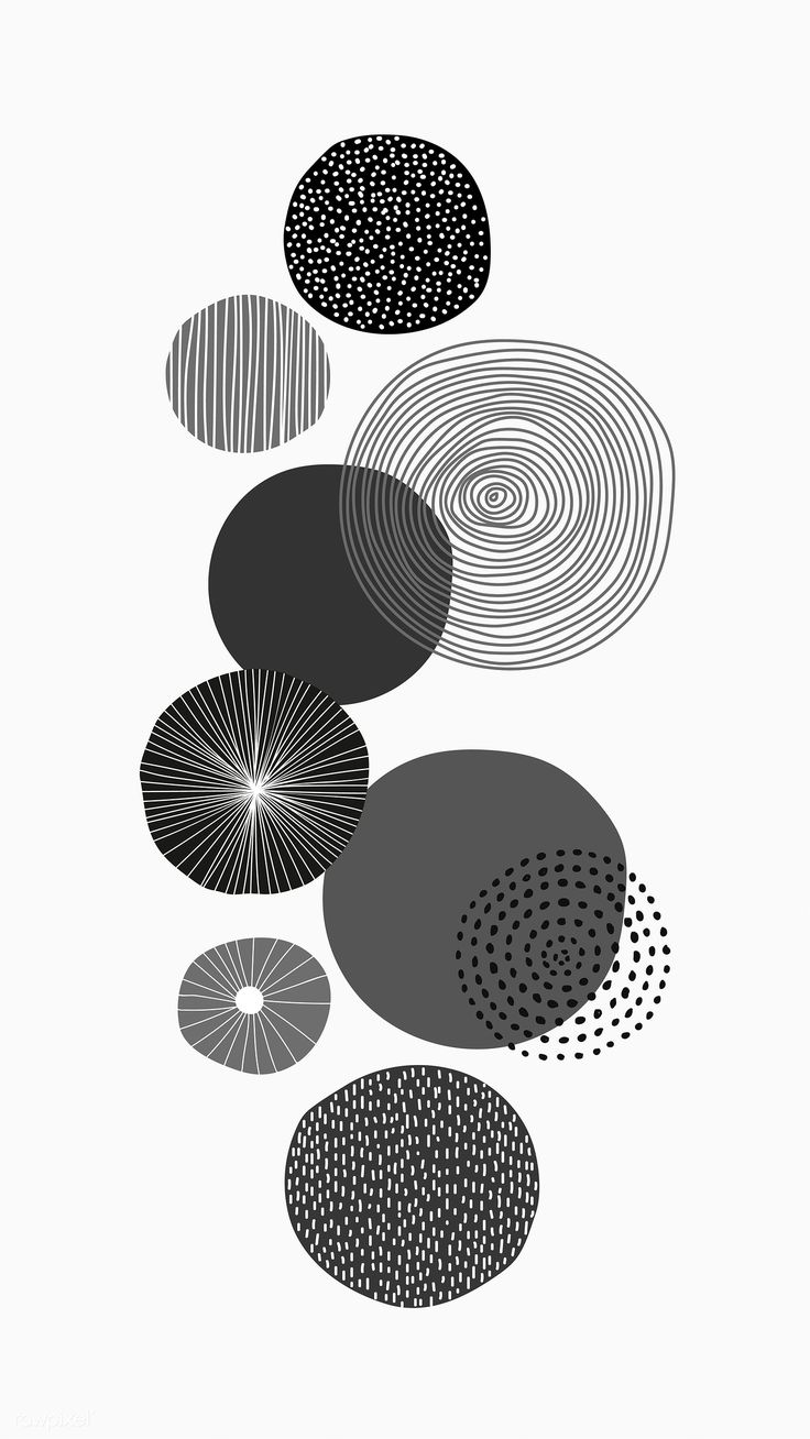 Black round patterned background illustration / marinemynt. Geometric art prints, Background patterns, Art wallpaper