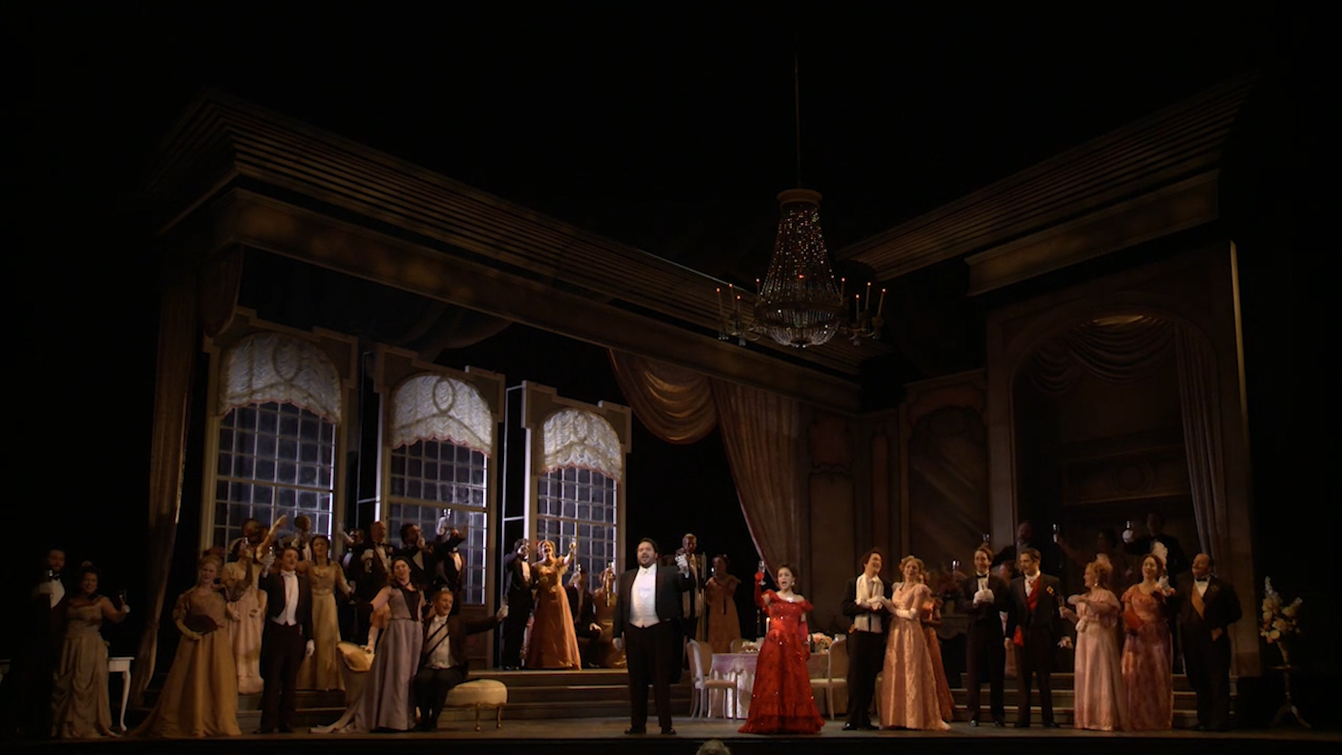 Opera Colorado Archives: Eric Barry (Alfredo) and Cecilia Lopez (Violetta) in La Traviata