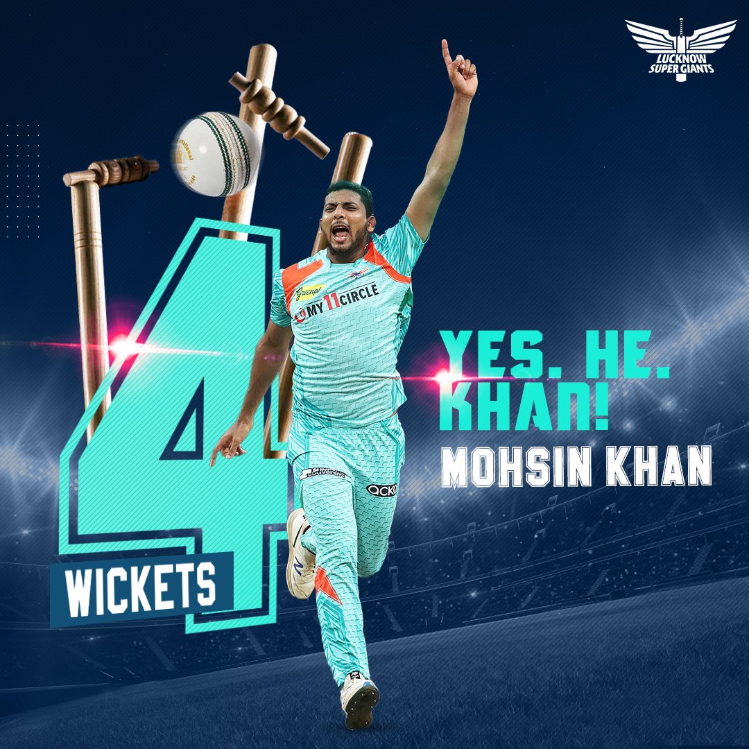 Lucknow Super Giants gendbaazi yet again. Khan sahab's on a roll! #AbApniBaariHai