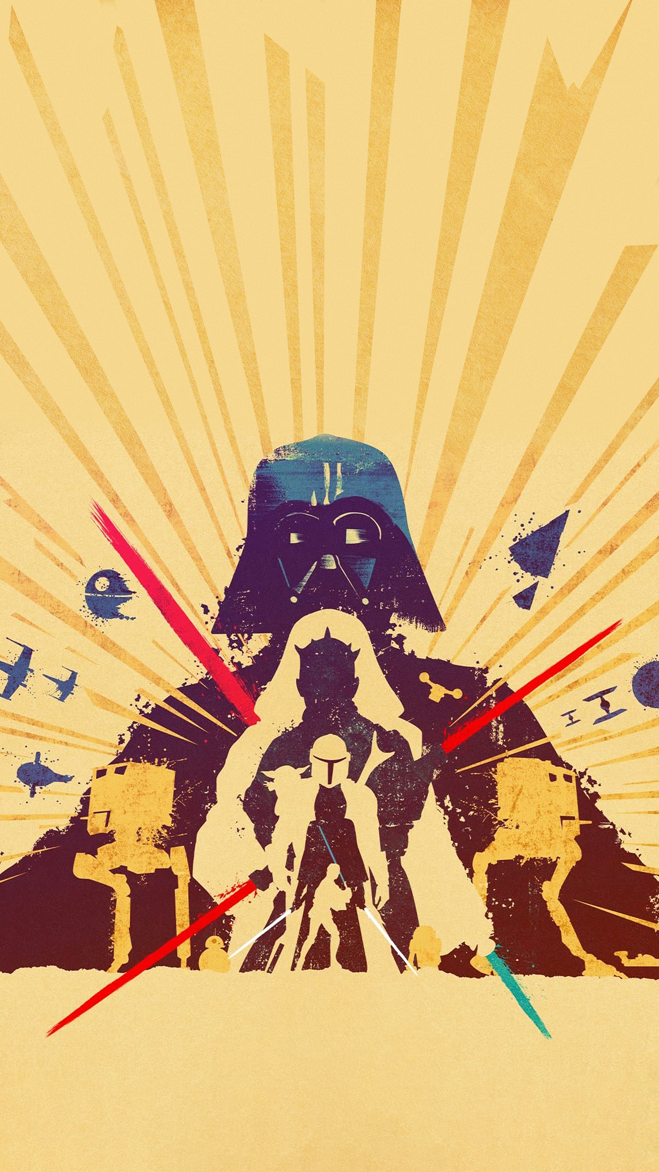 Converted 2022's Star Wars Celebration poster into a Mobile Wallpaper